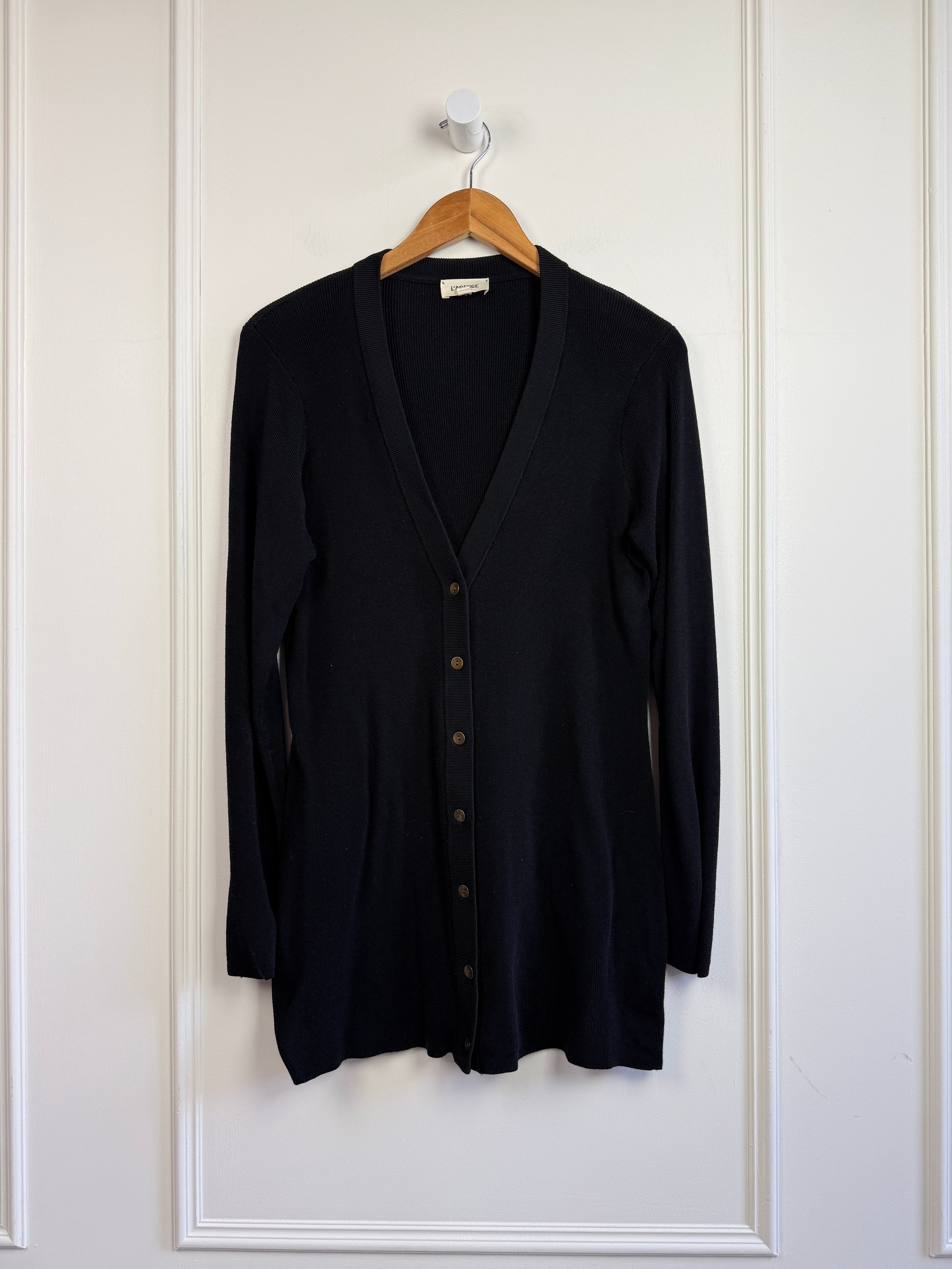 L'Agence Black Cardigan (L)