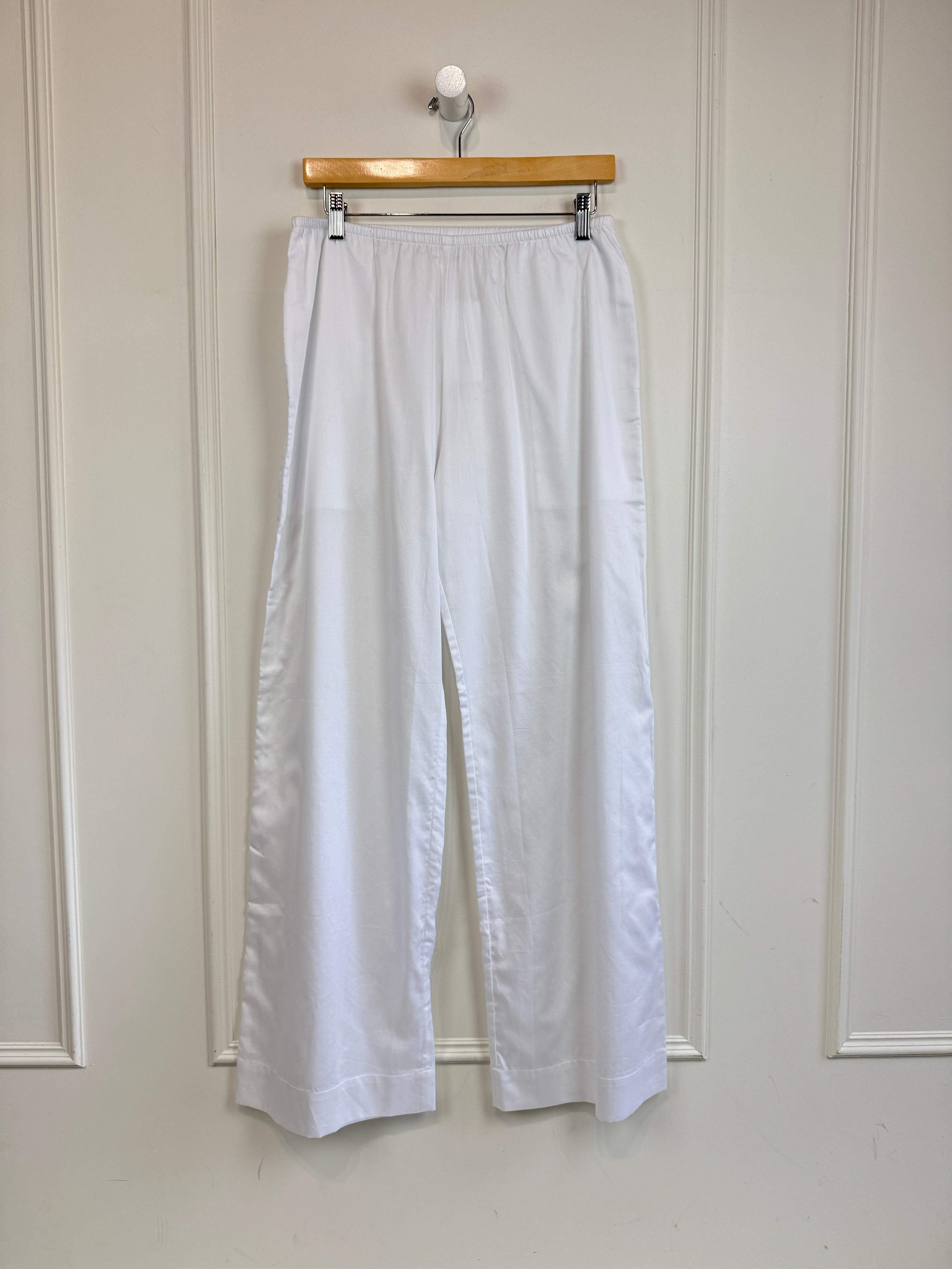 Leset White Poplin Pants (M)
