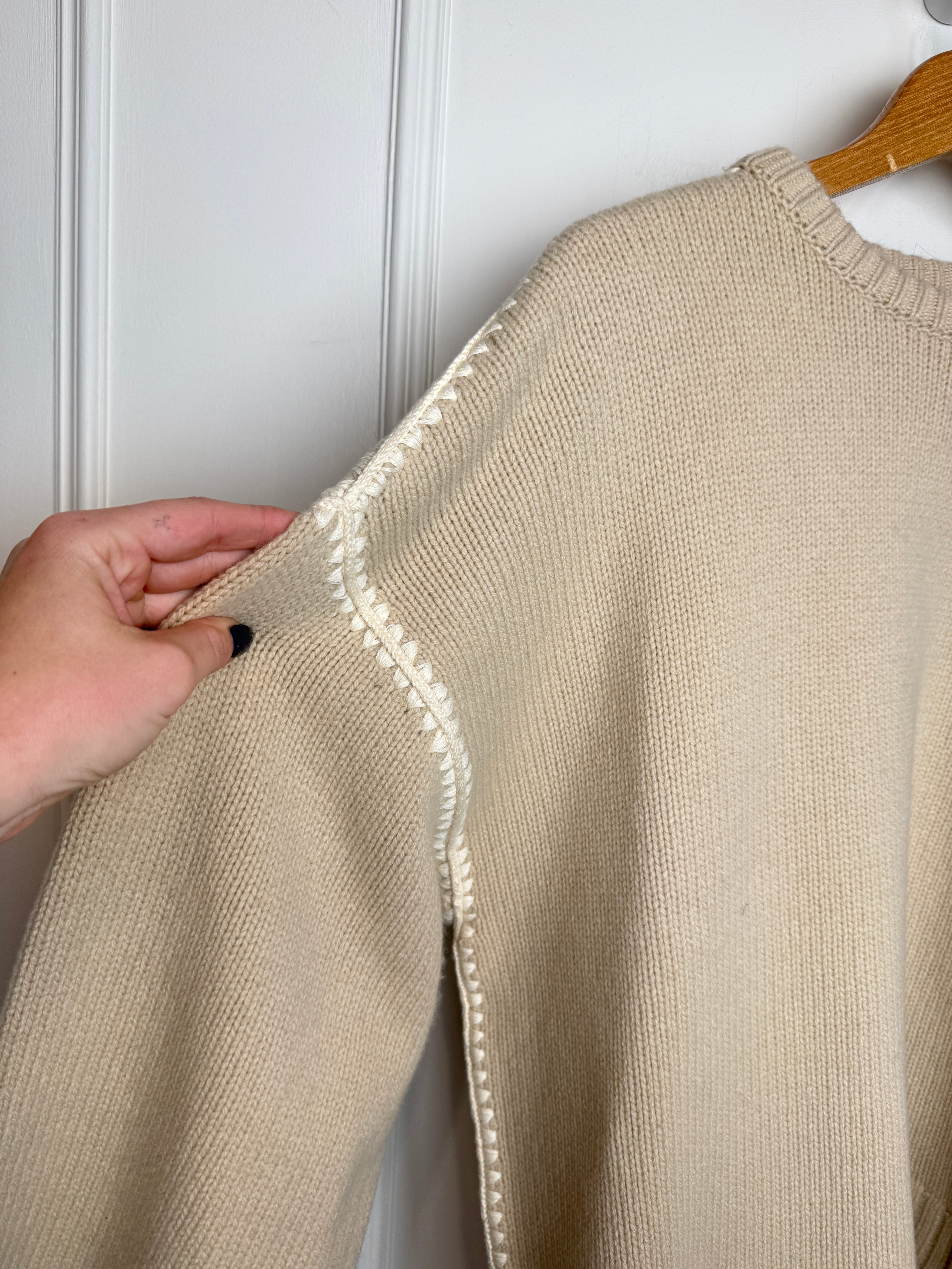 Toteme Tan Whipstich Sweater (S)