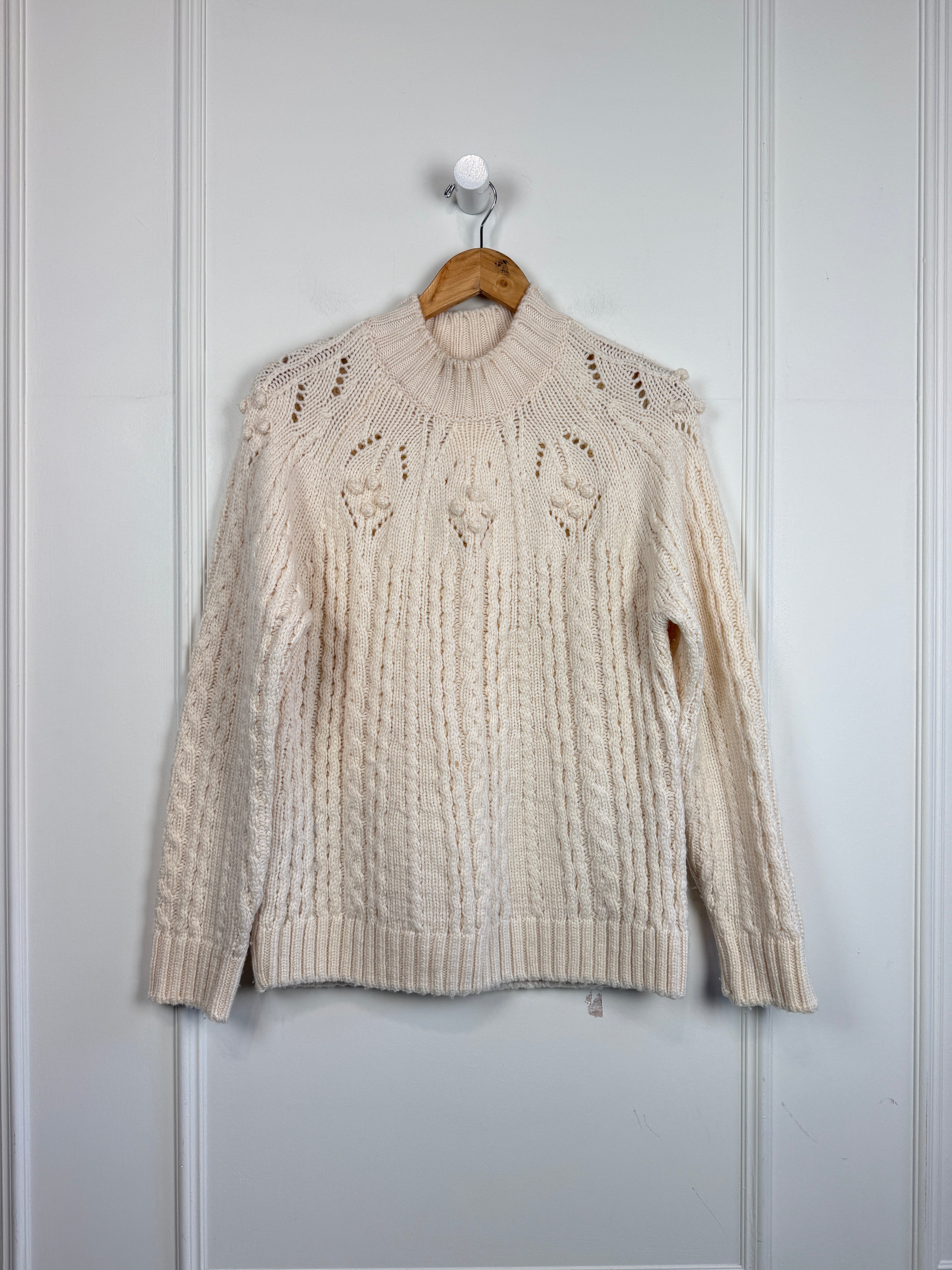 Sezane White Sweater (L)