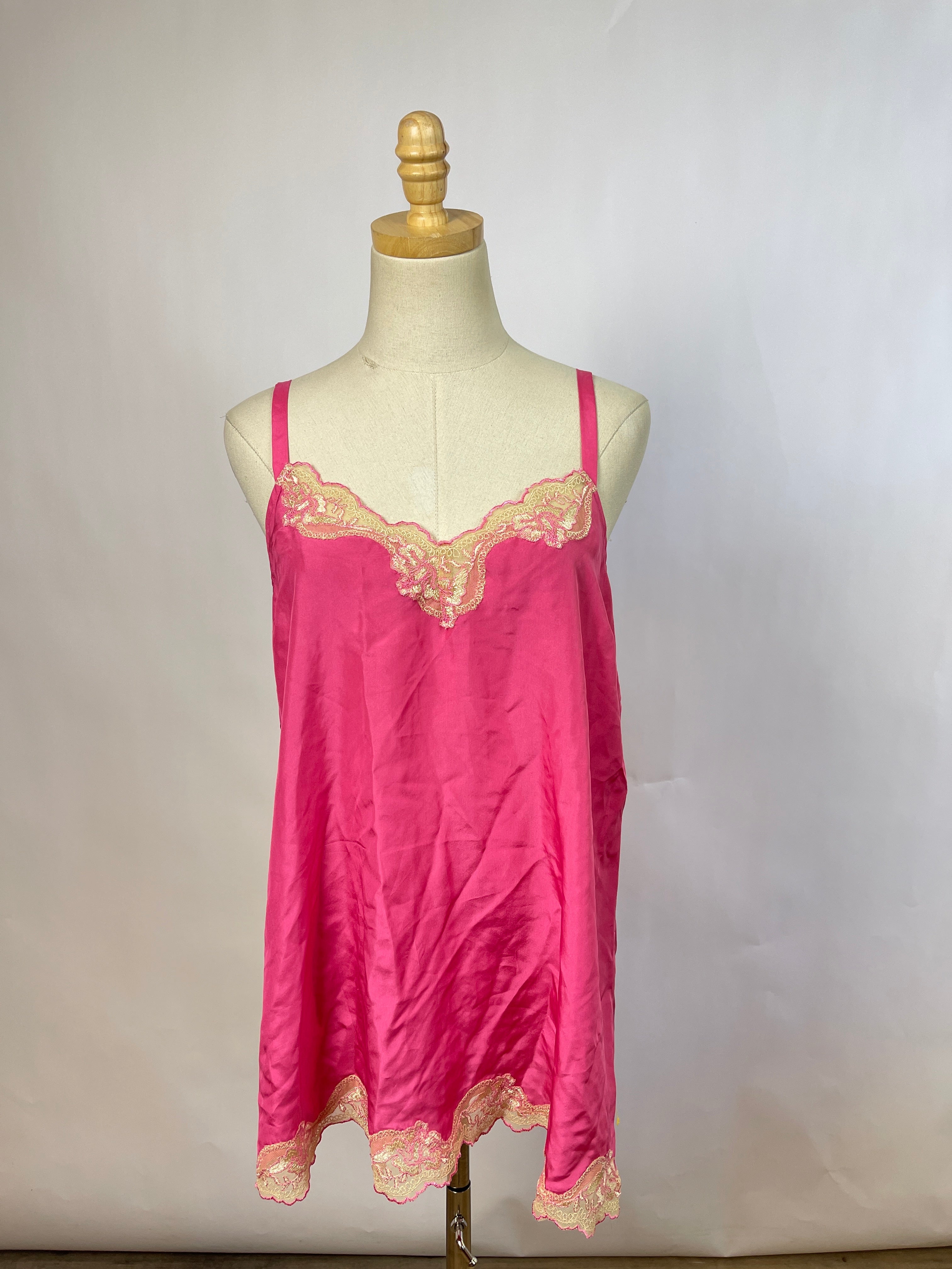 Pink Silk Tank (L)