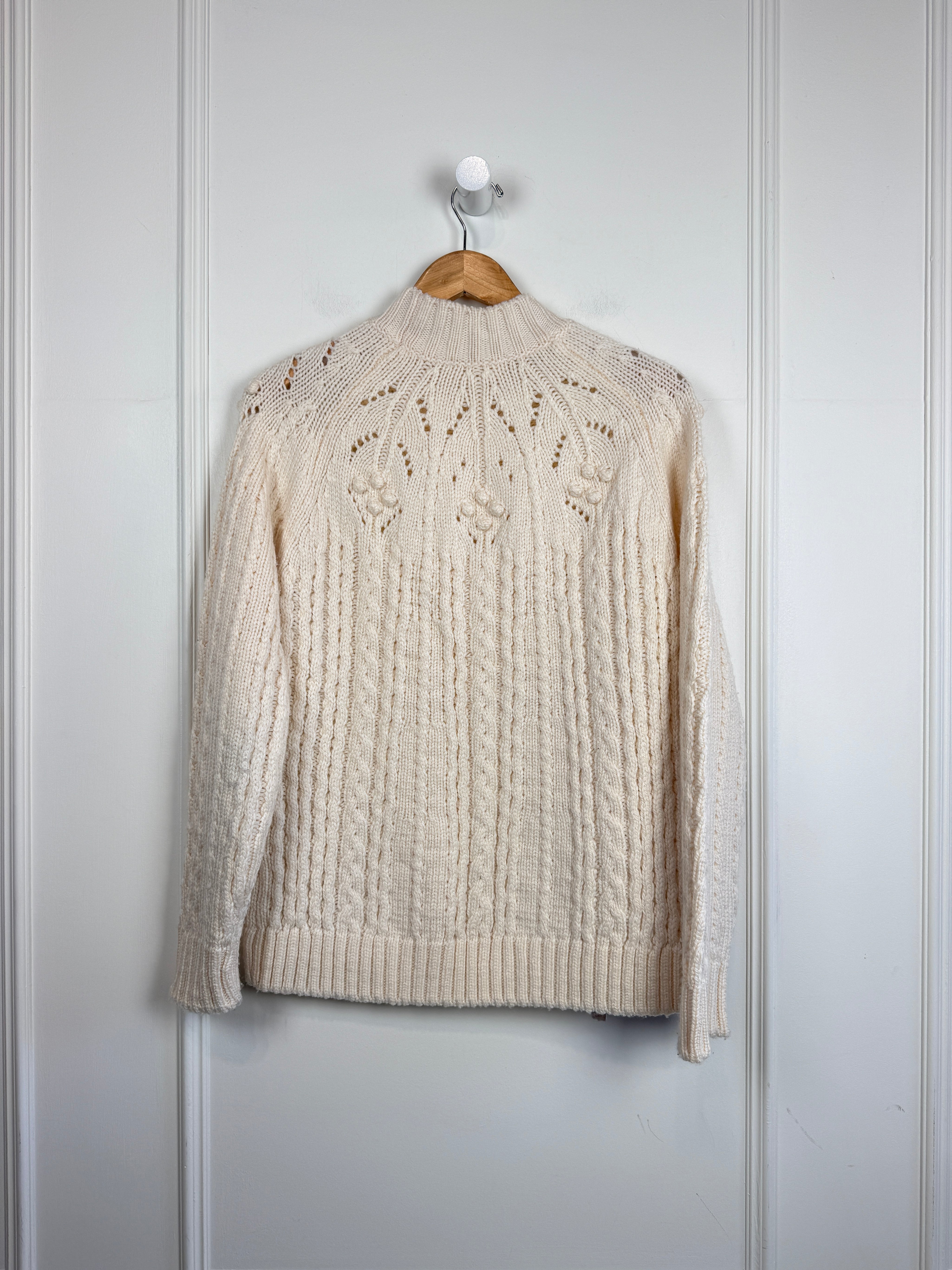Sezane White Sweater (L)