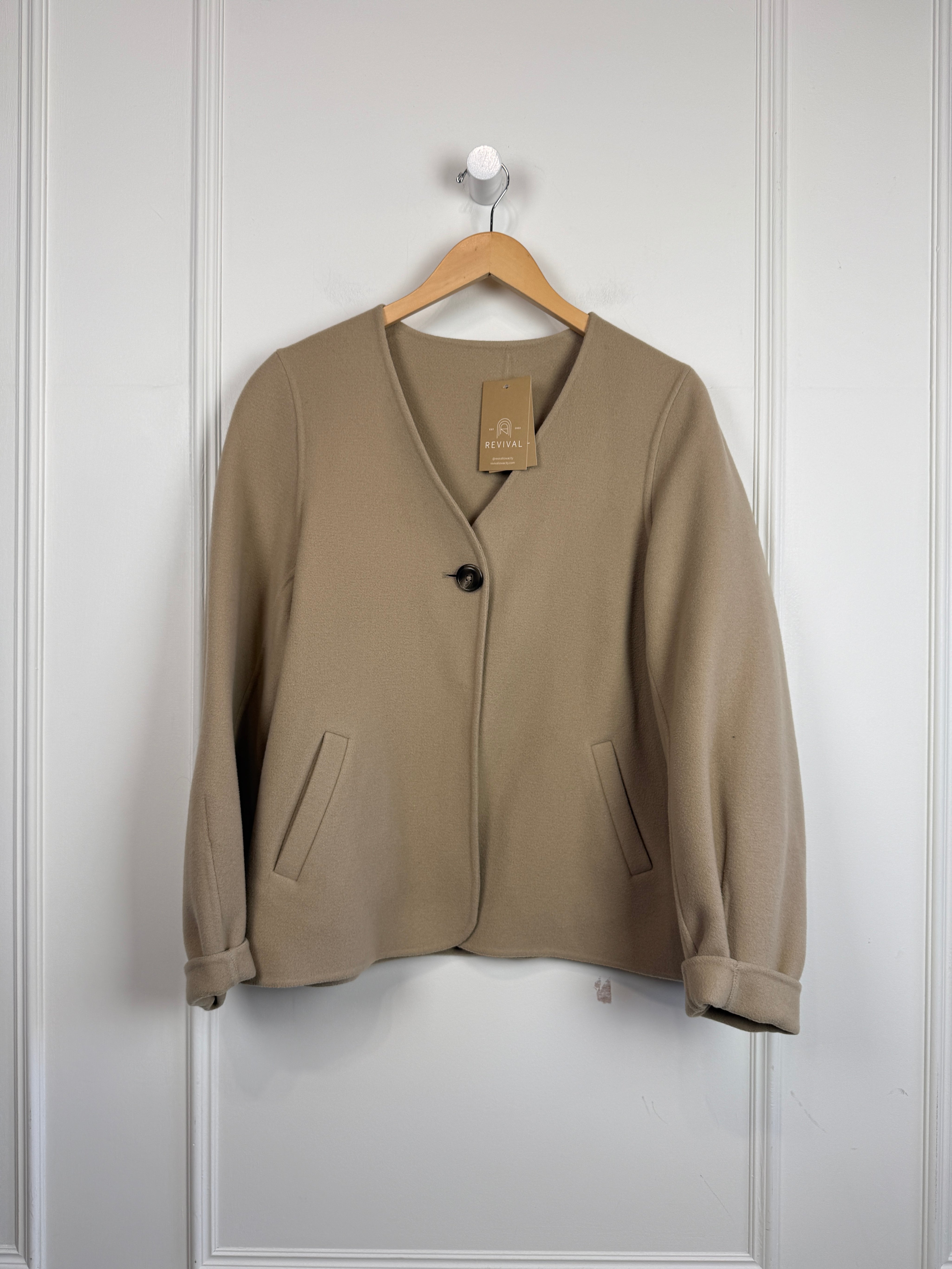 Closed Felted Wool Tan Jacket (M)
