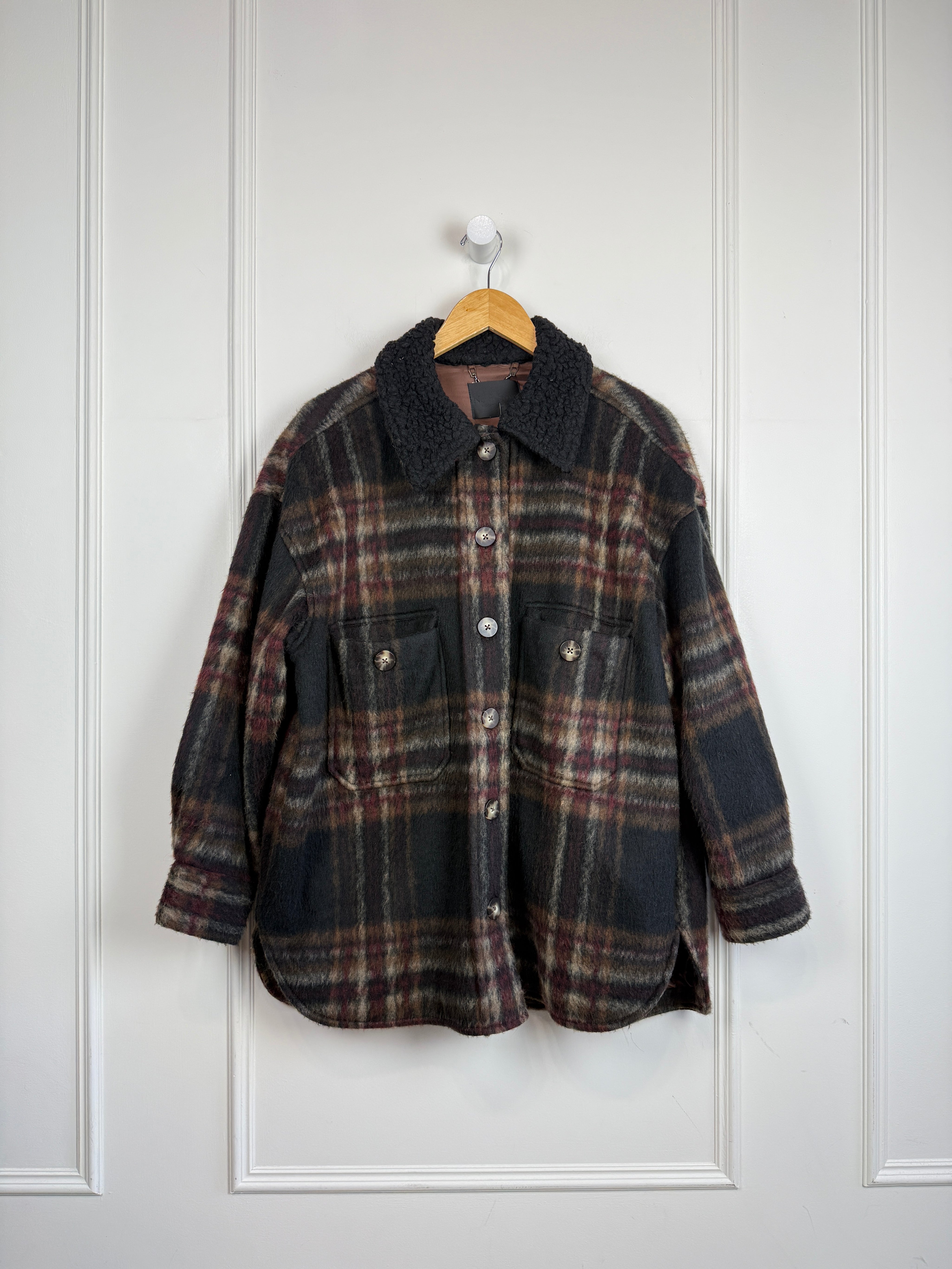 No. 6 Store Plaid Coat (M)