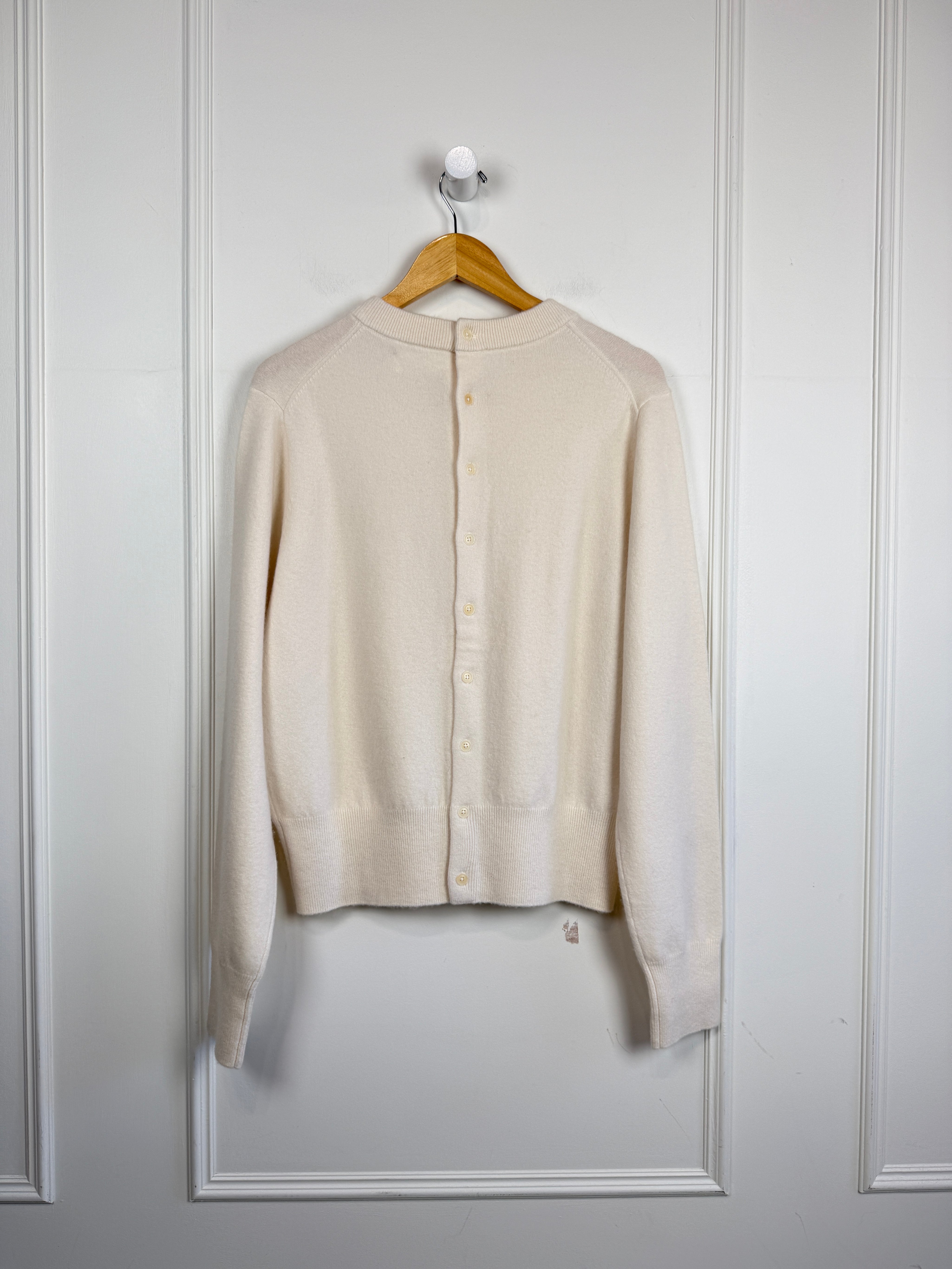 Extreme Cashmere Cream Cardigan (M)