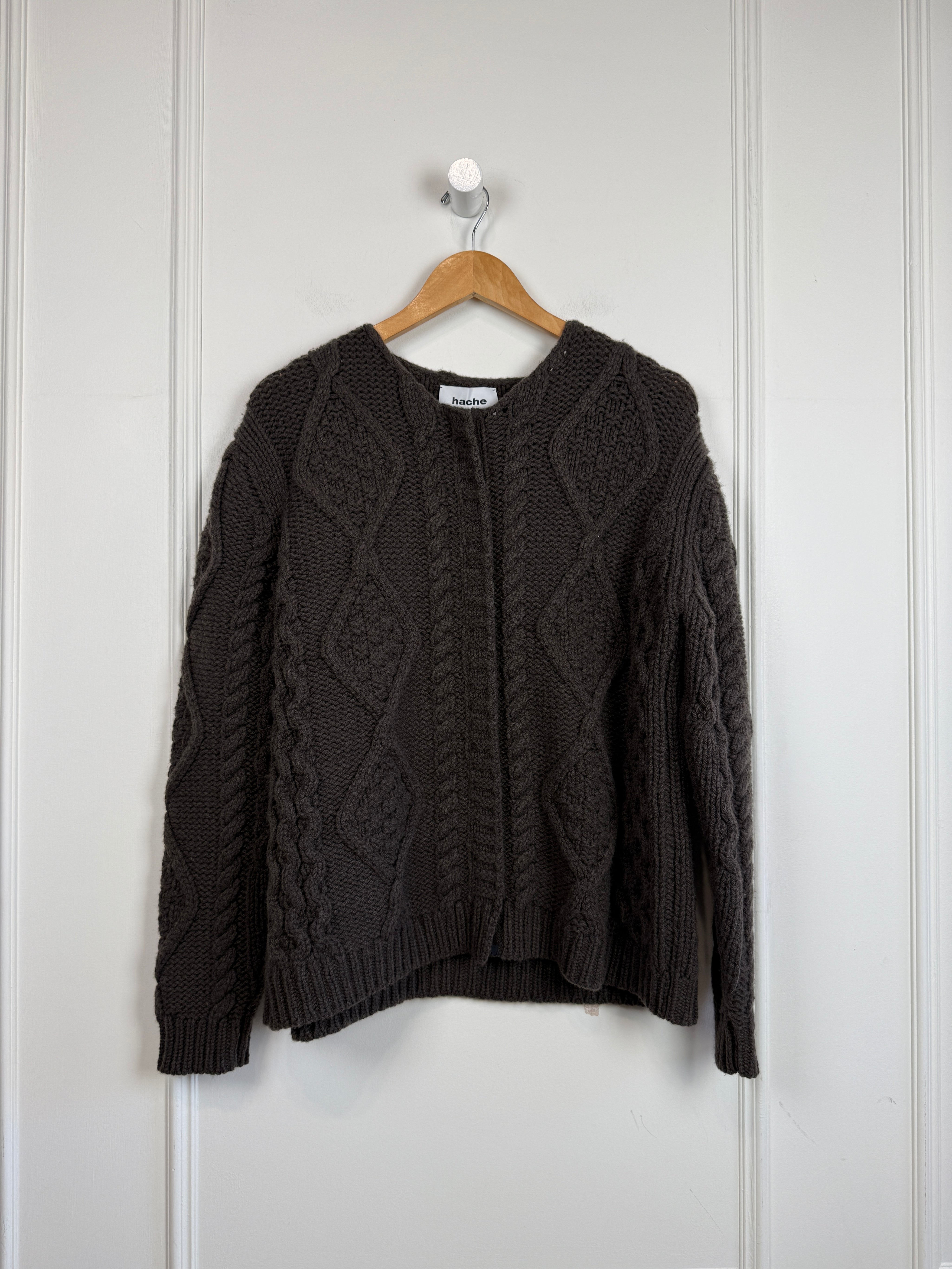 Hache Cable Zip Cardigan (40/M)