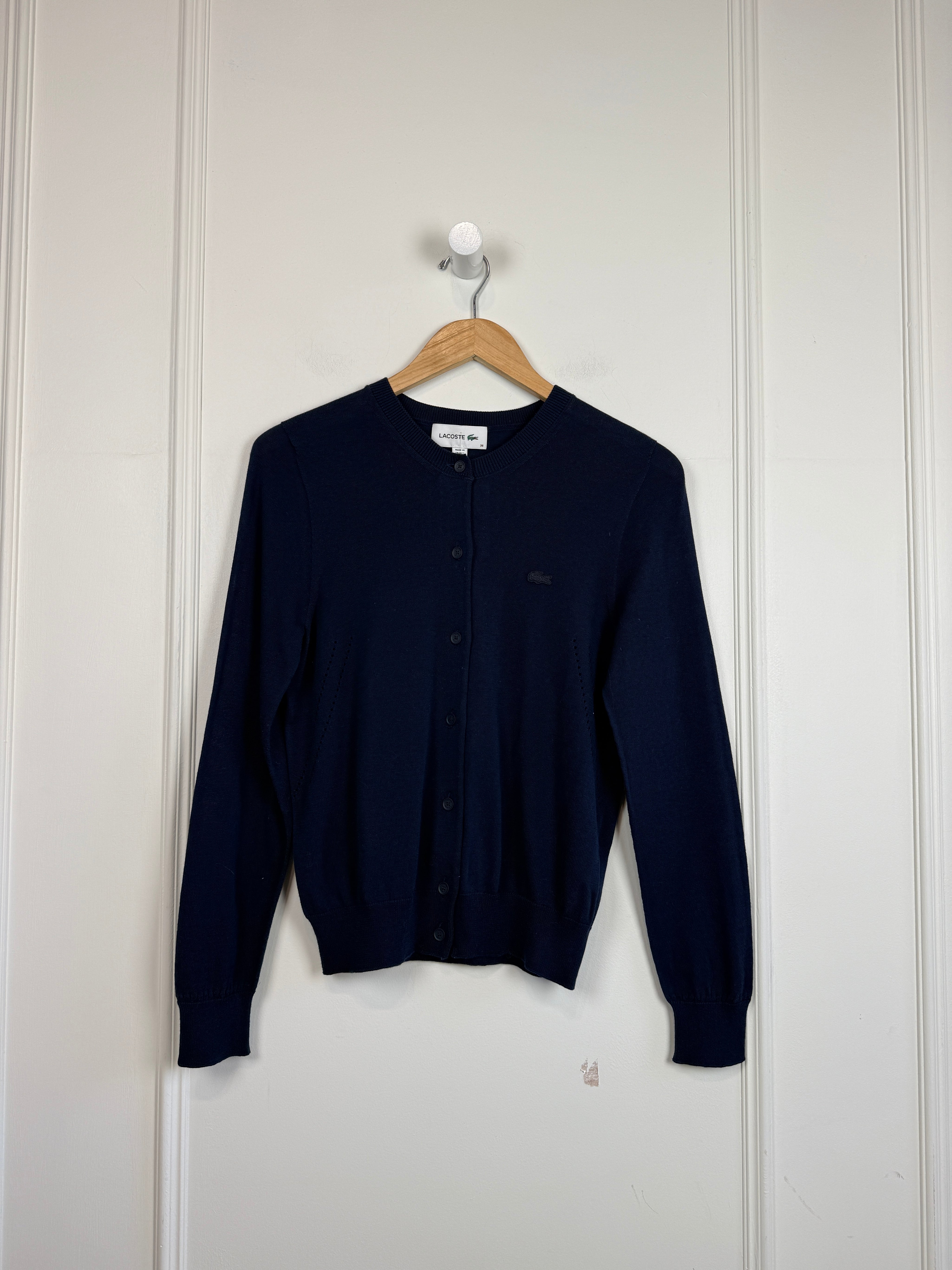 Lacoste Navy Cardigan (S/36)
