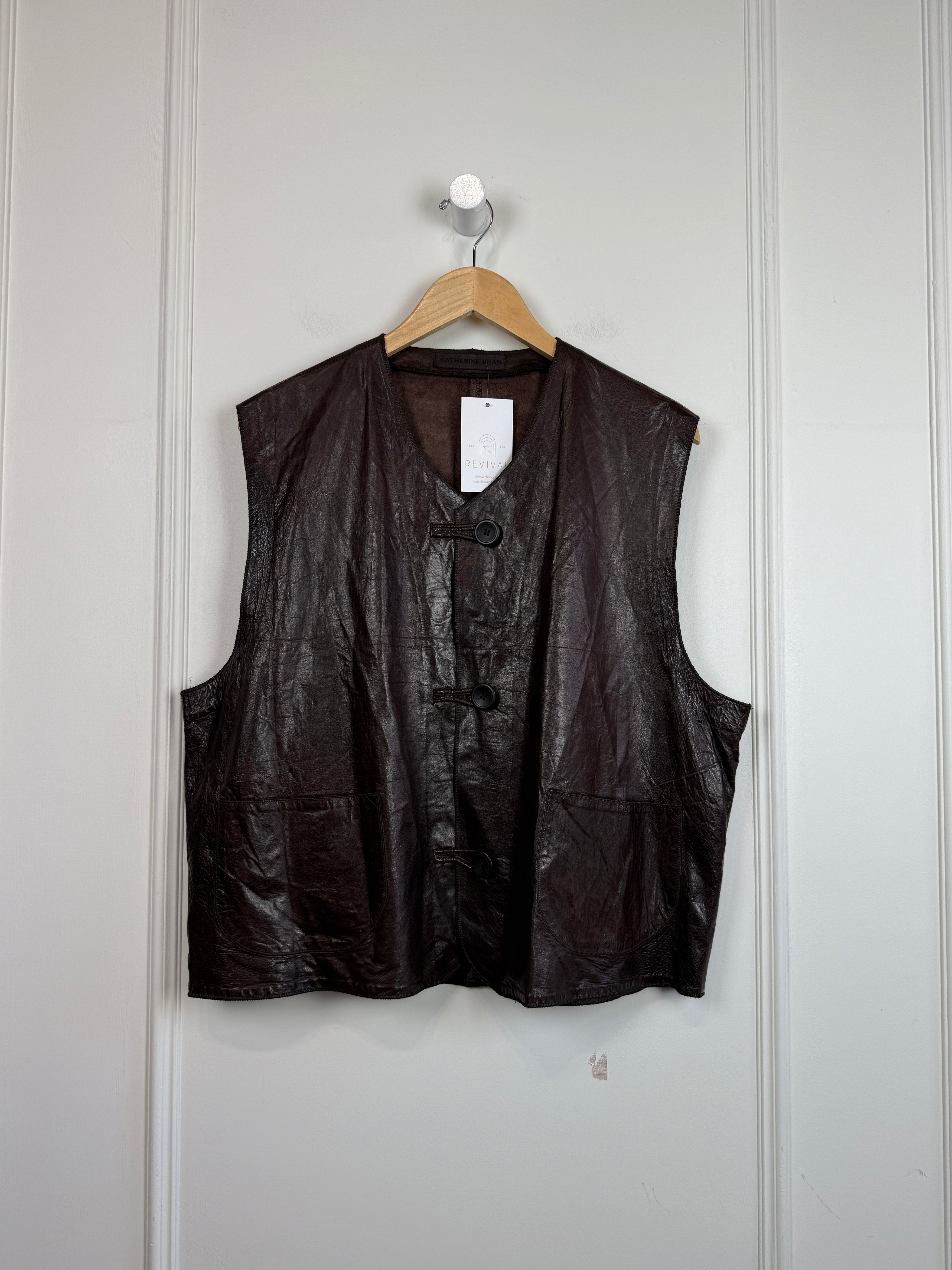 Catherine Khan Leather Vest (M/L)