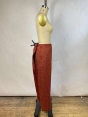 Eileen Fisher Red Linen Pants (XL)