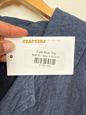 Flax Blue Top (S)
