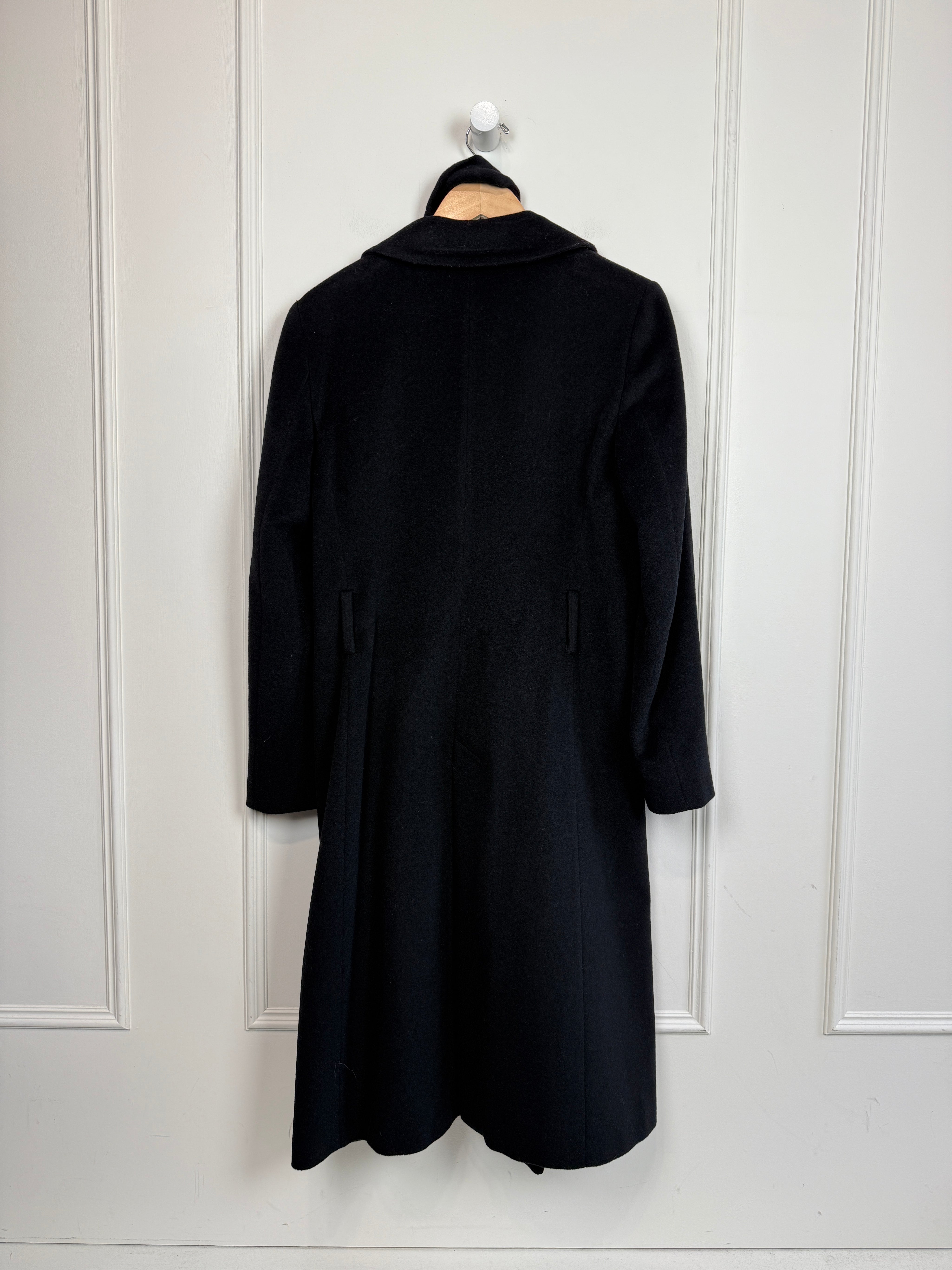 Cinzia Rocca Black Wool/Cashmere Coat (6/M)