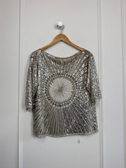 Vintage Saks Fifth Avenue Beaded Top (OS)