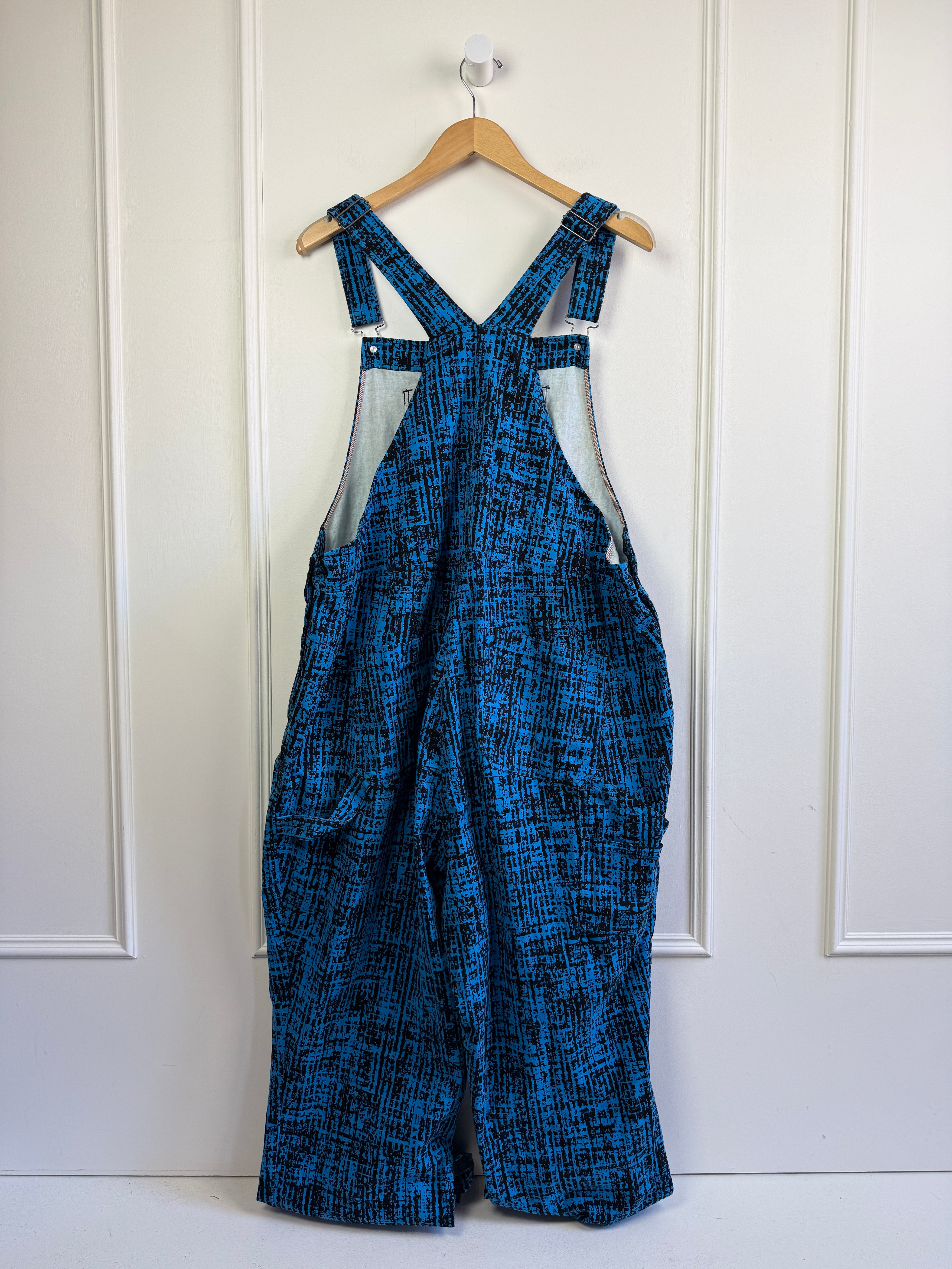 Wildfang Blue & Black Overalls (2X)