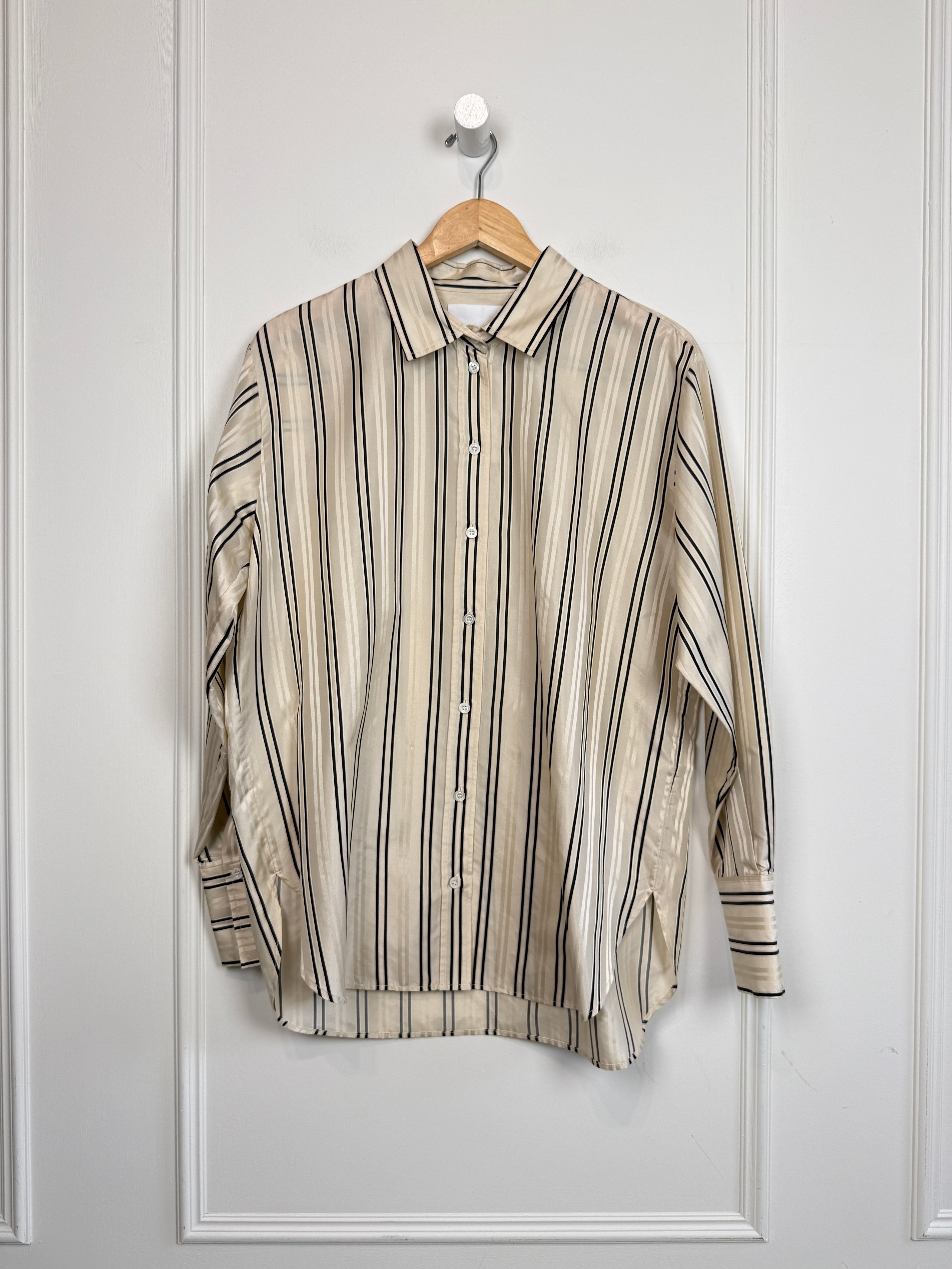 Frame Silk Striped Top (S)