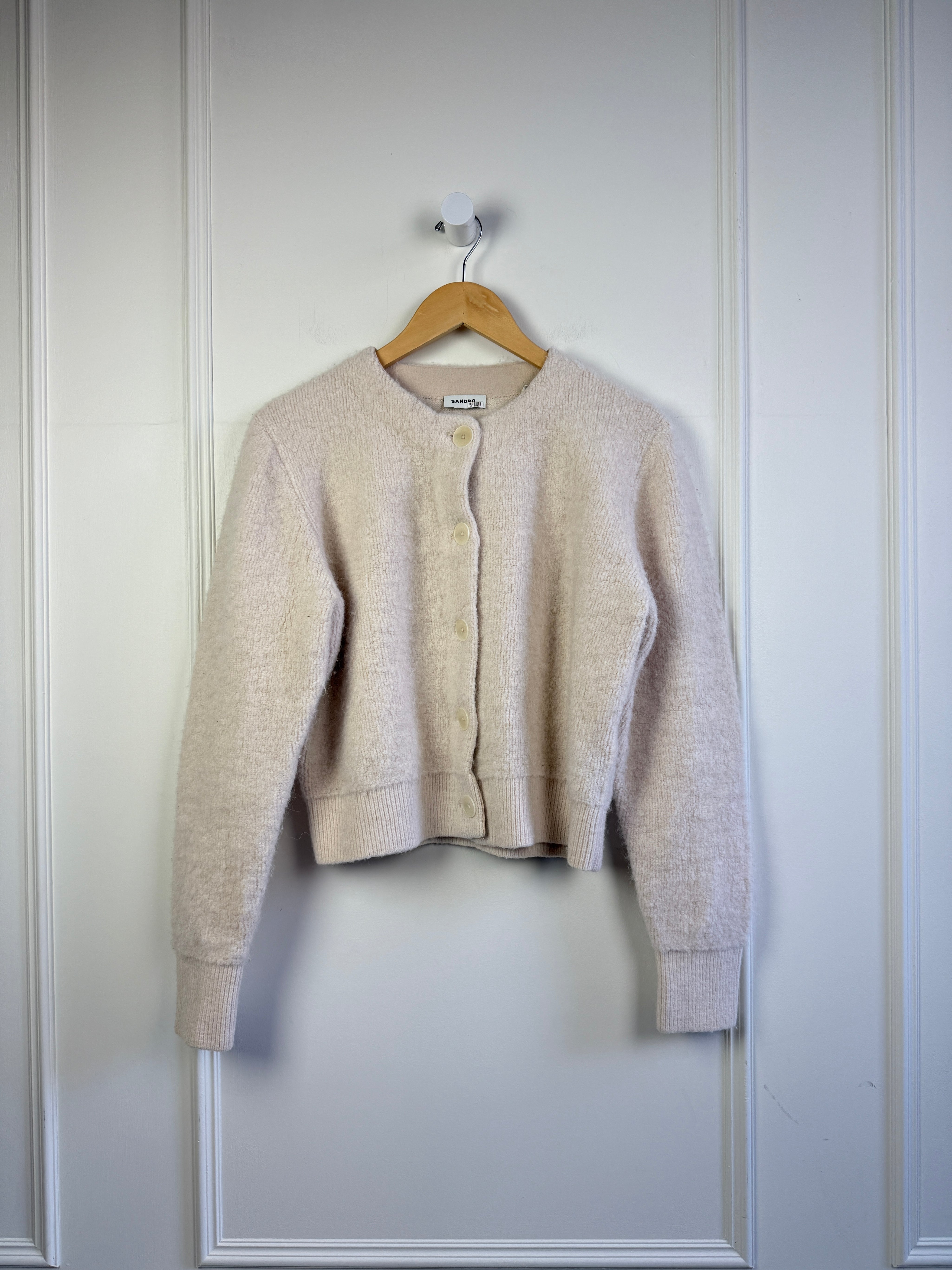 Sandro Cream Cardigan (S/M)