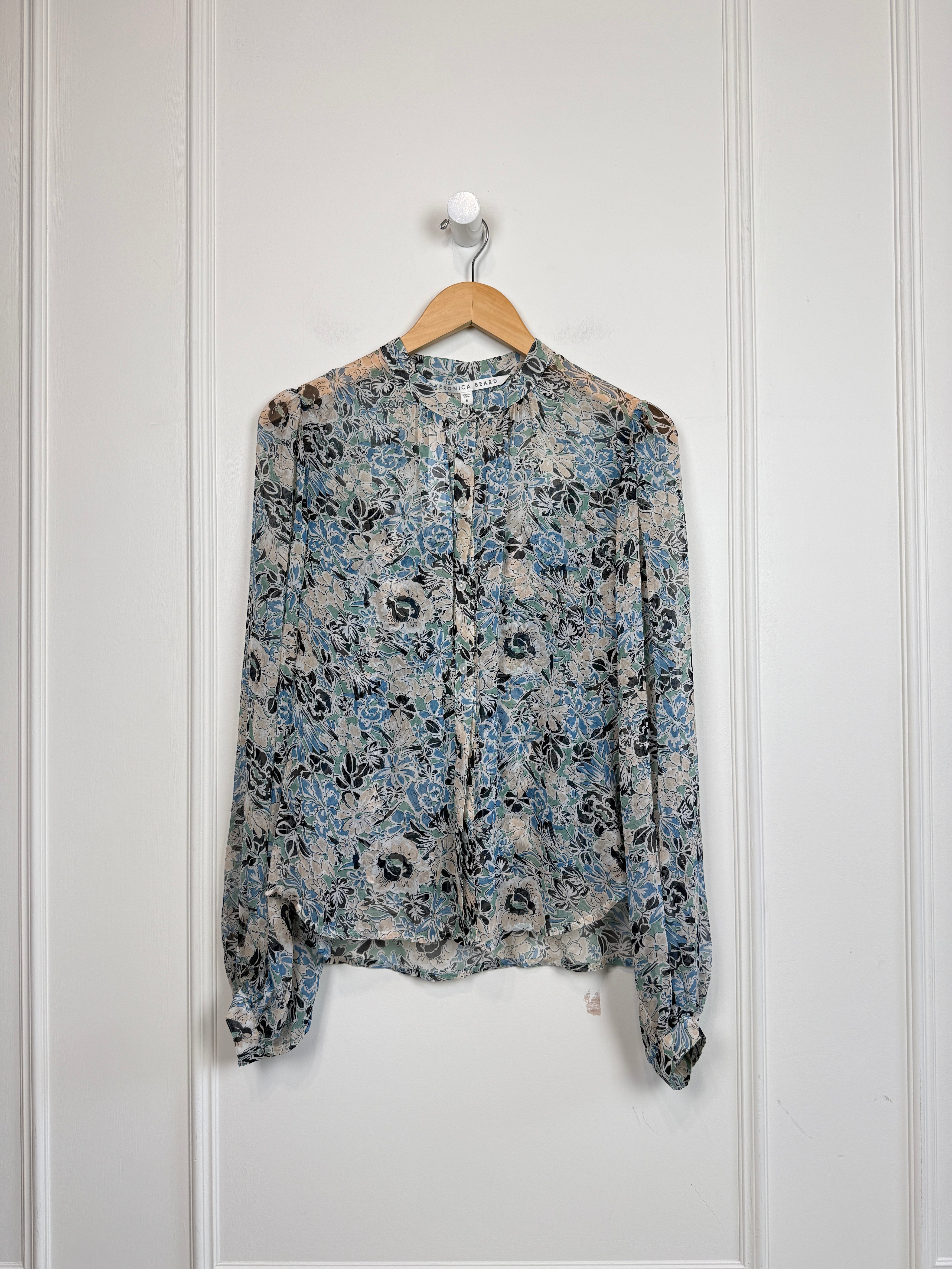 Veronica Beard Silk Top (6/M)