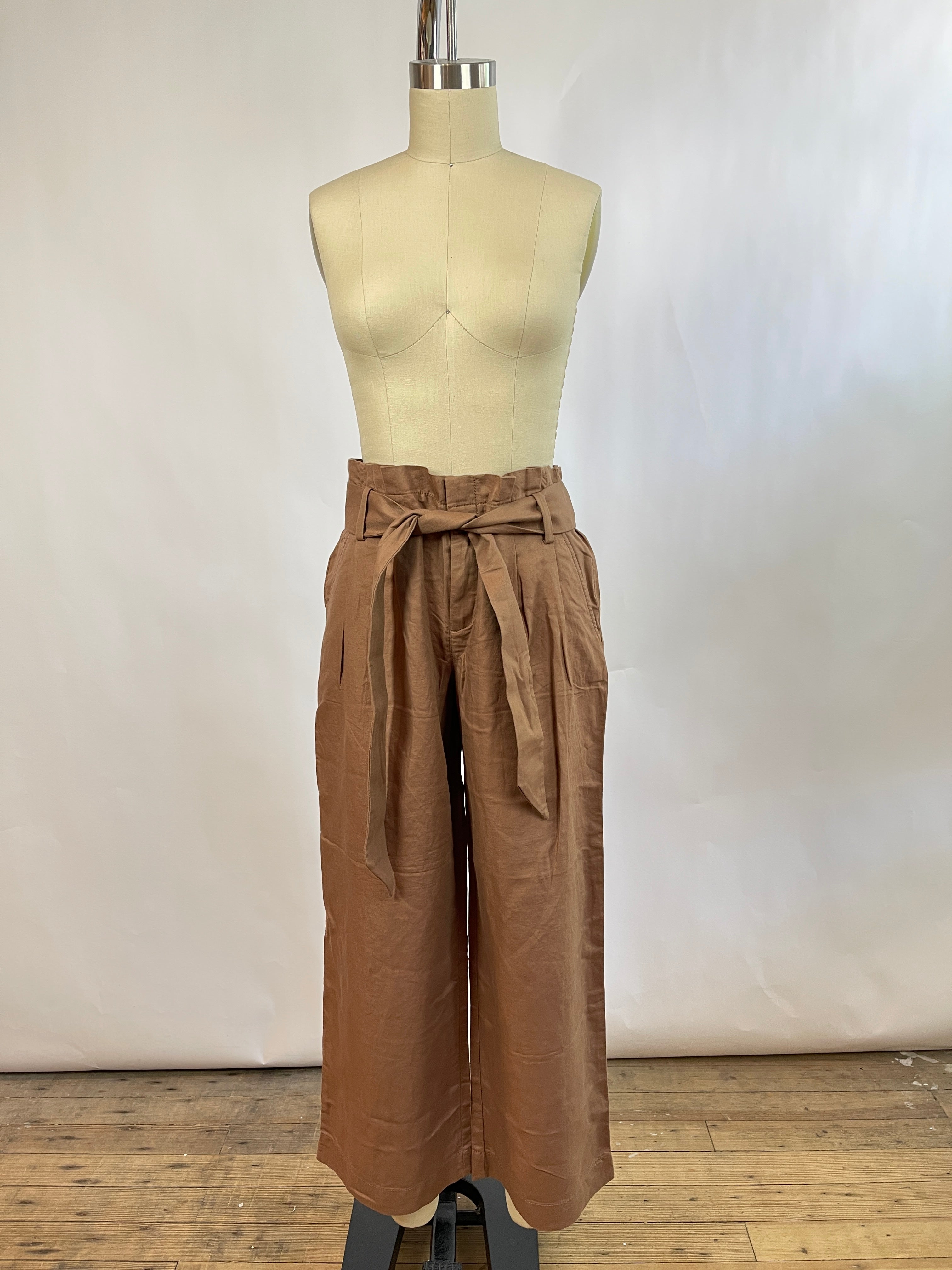 LOFT Brown Paper Bag Pants (2/26)