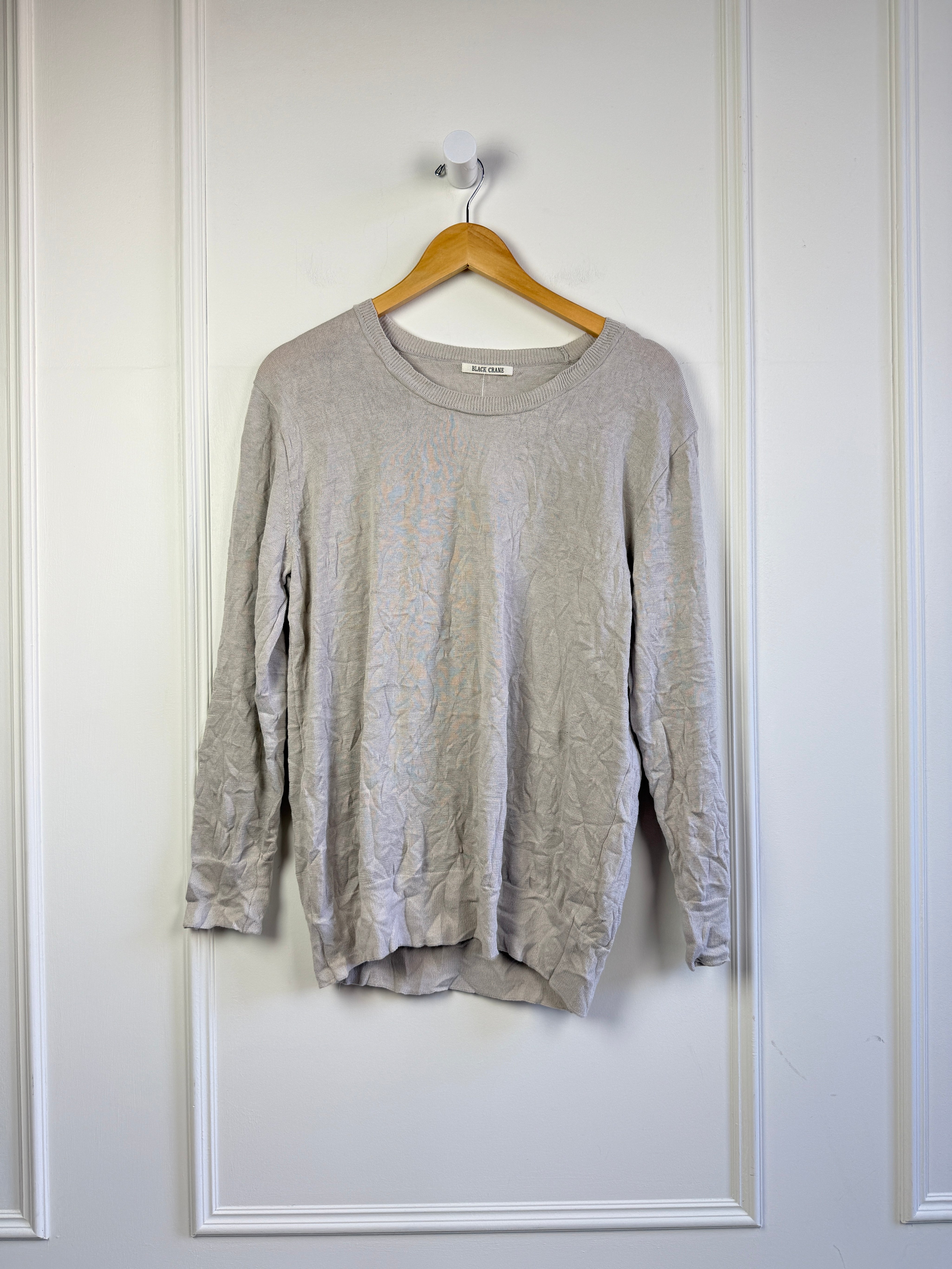 Black Crane Light Weight Sweater (S)