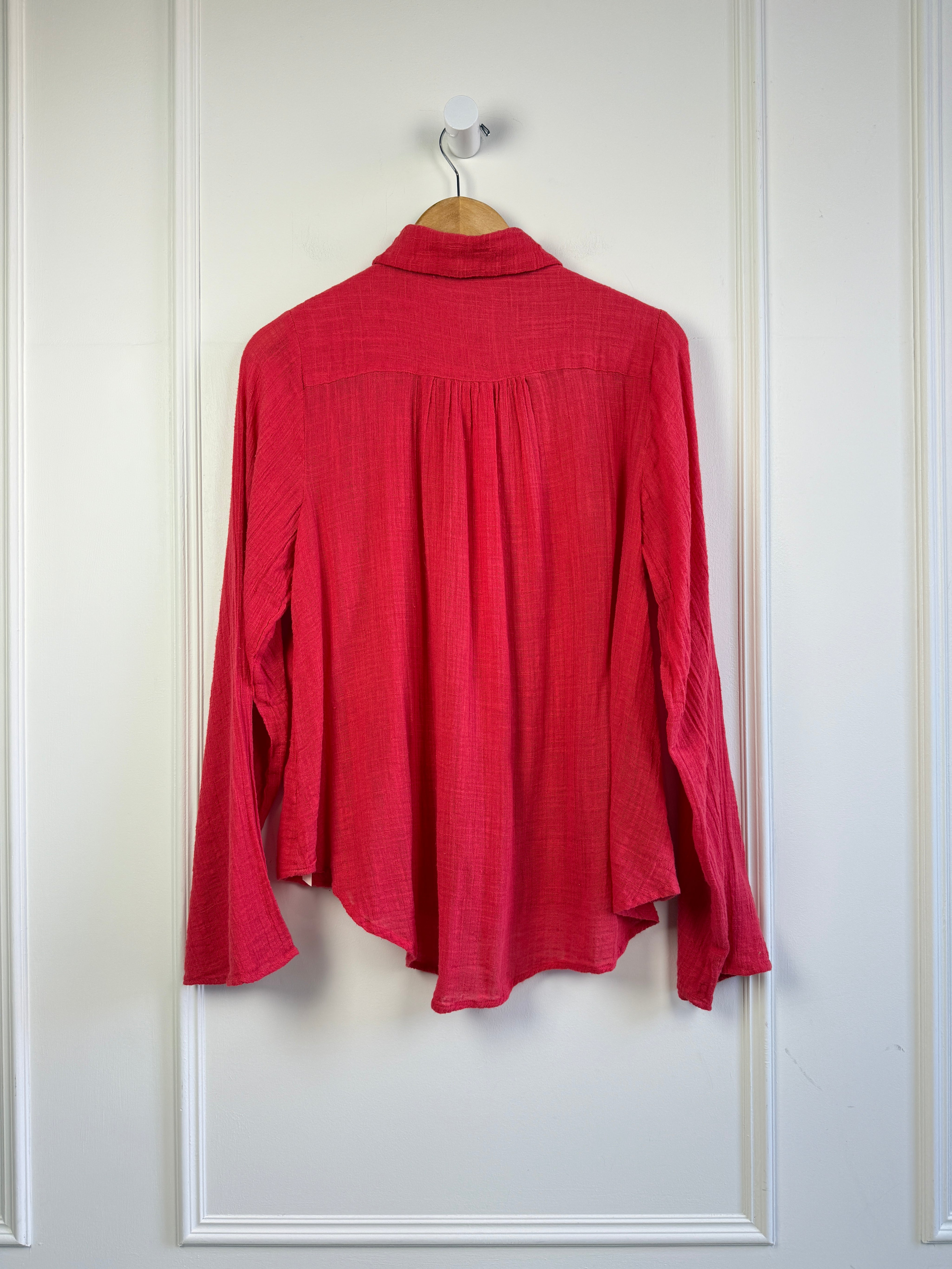 Free People Lace Button Up (XS)