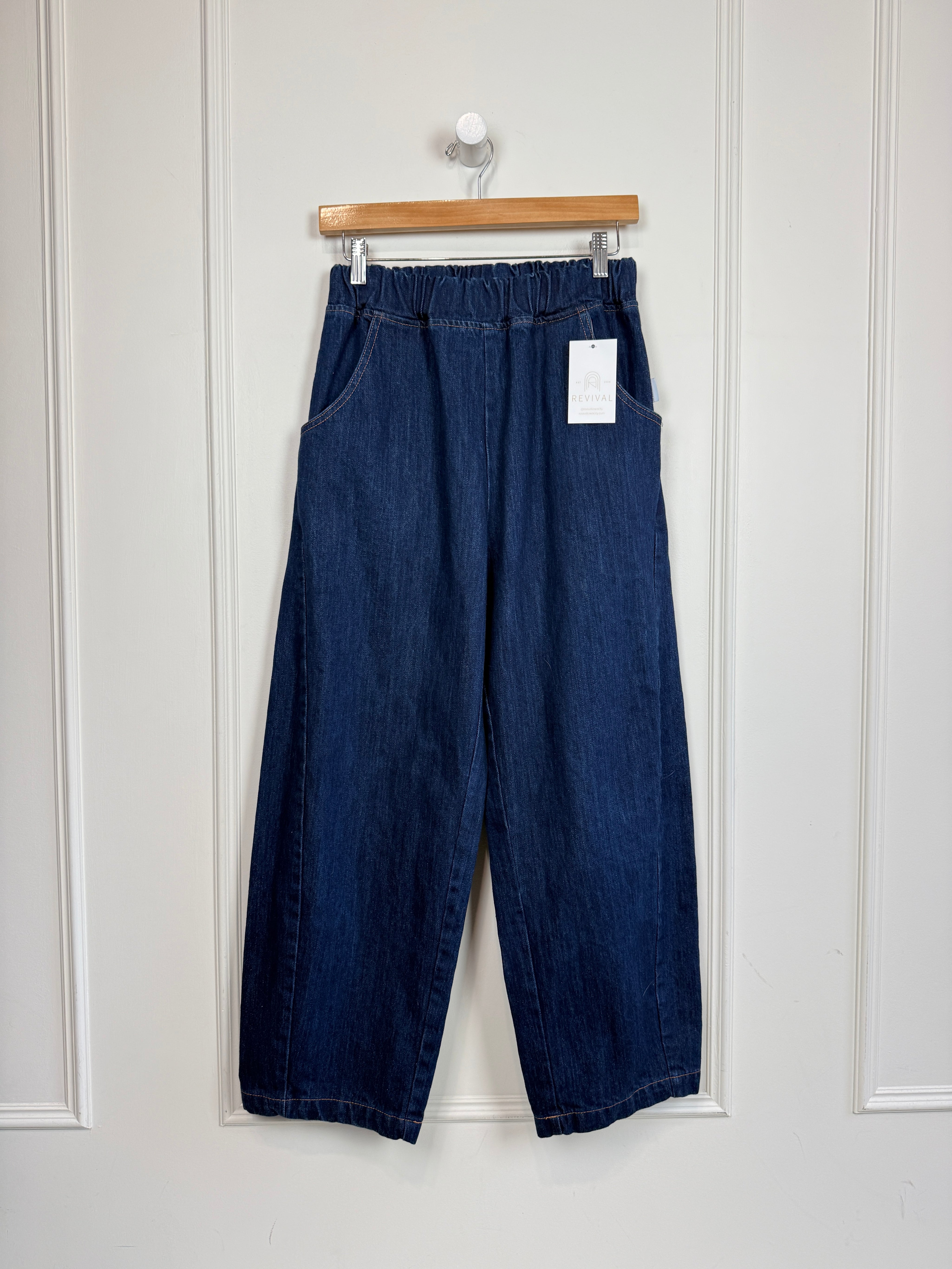 Le Bon Shoppe Dark Denim Arc Pants (S)