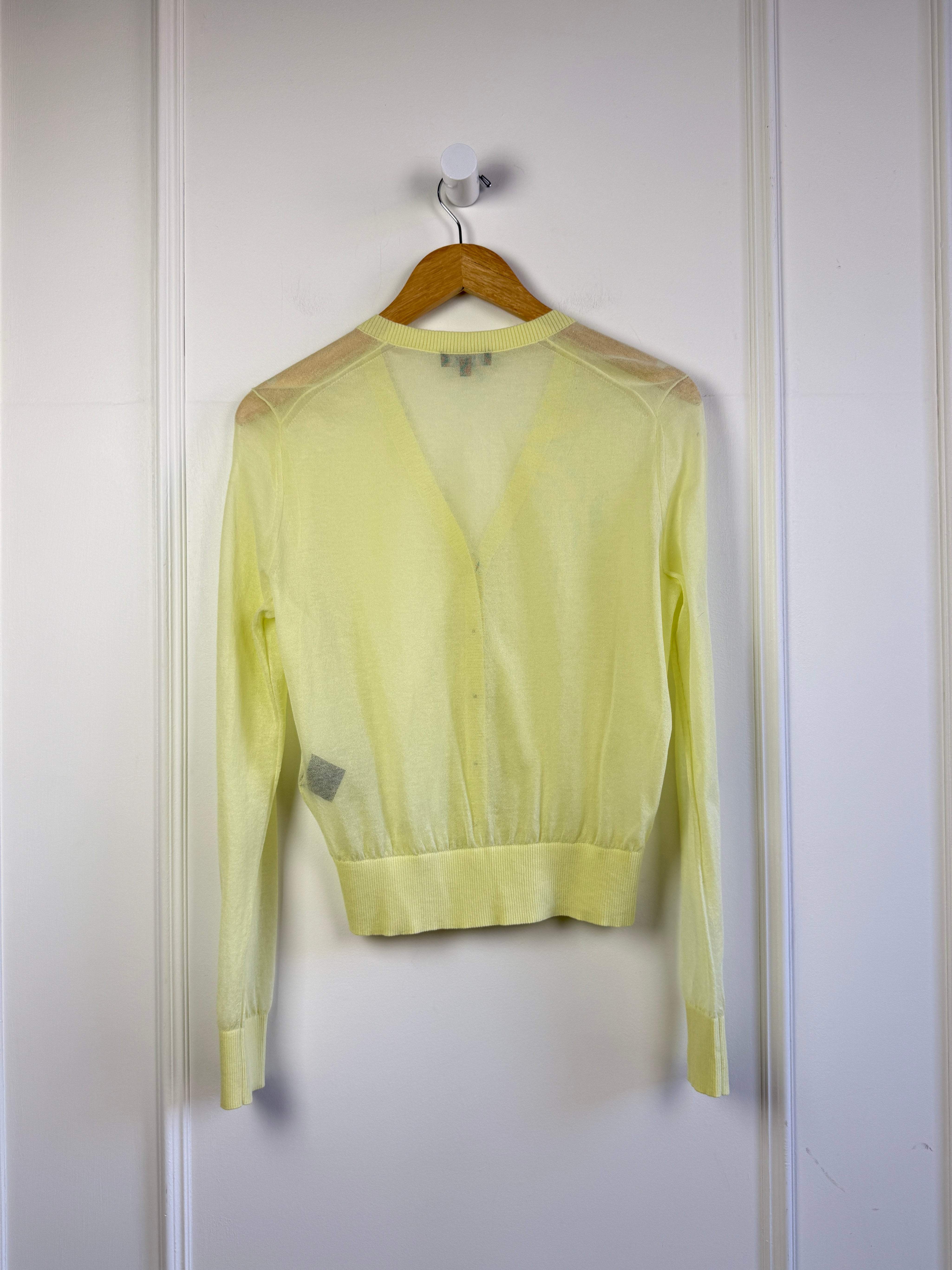 Soeur Sheer Yellow Cardigan (S/36)