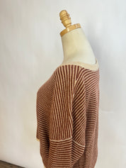 CRUSH Cashmere Striped Sweater (S/M)