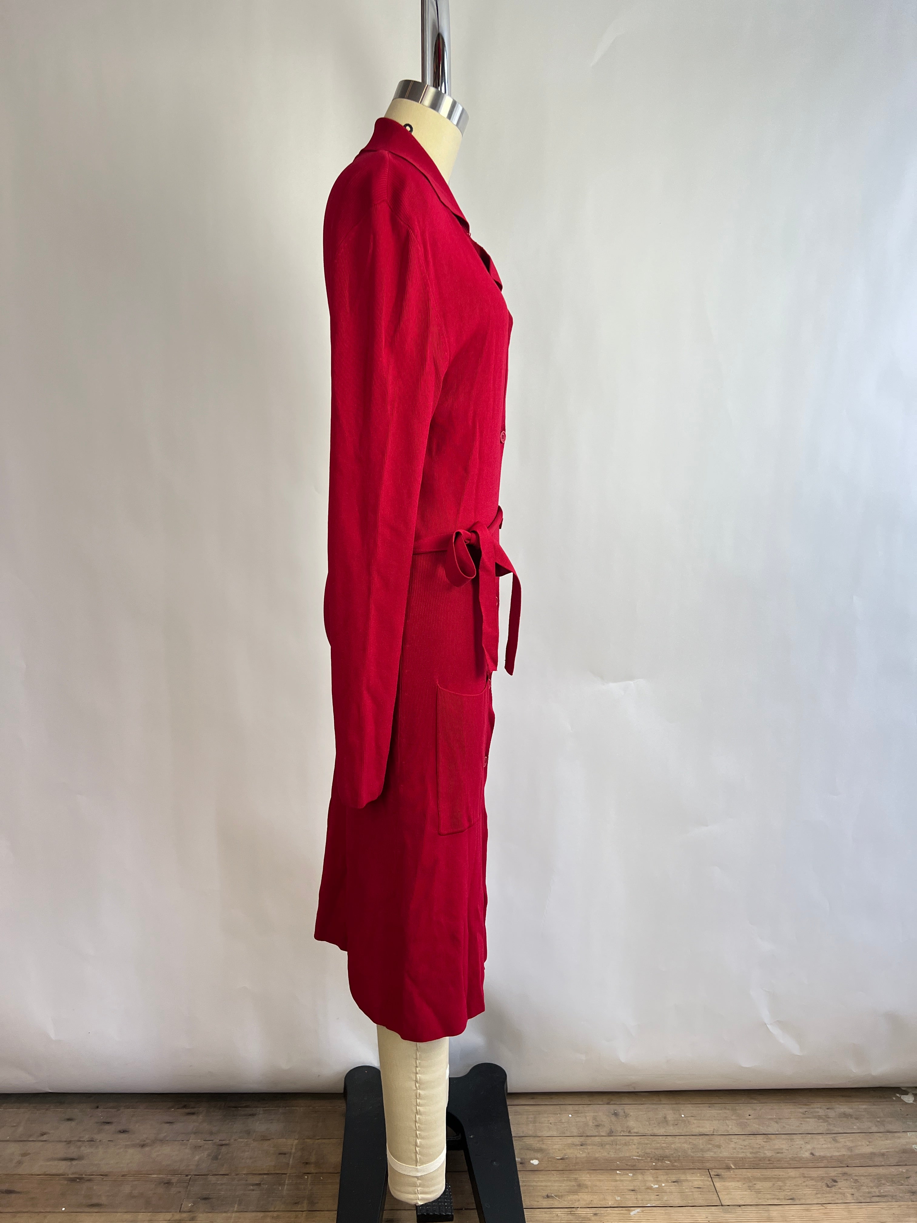 Max Studio Red Long Cardigan (S/M)