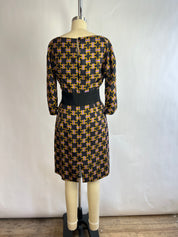 Milly Pattern Silk Dress (8/M)