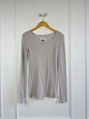 Charlie Beads The Stretch Long Sleeve Grey Tee (M)