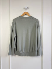 Sablyn Mint Green V Neck Cashmere (XS)
