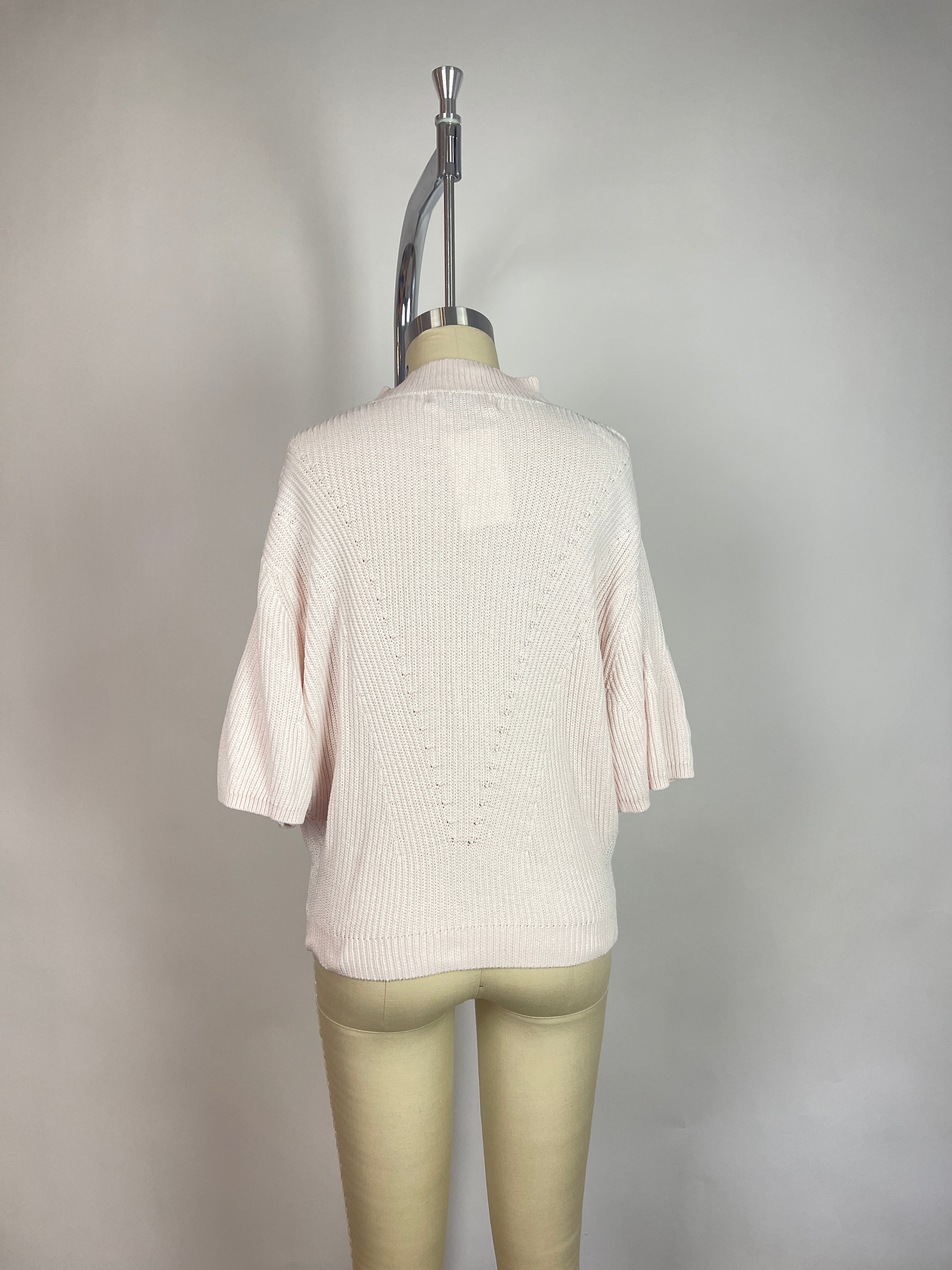 Sayaka Davis Light Pink Cotton Sweater (M)