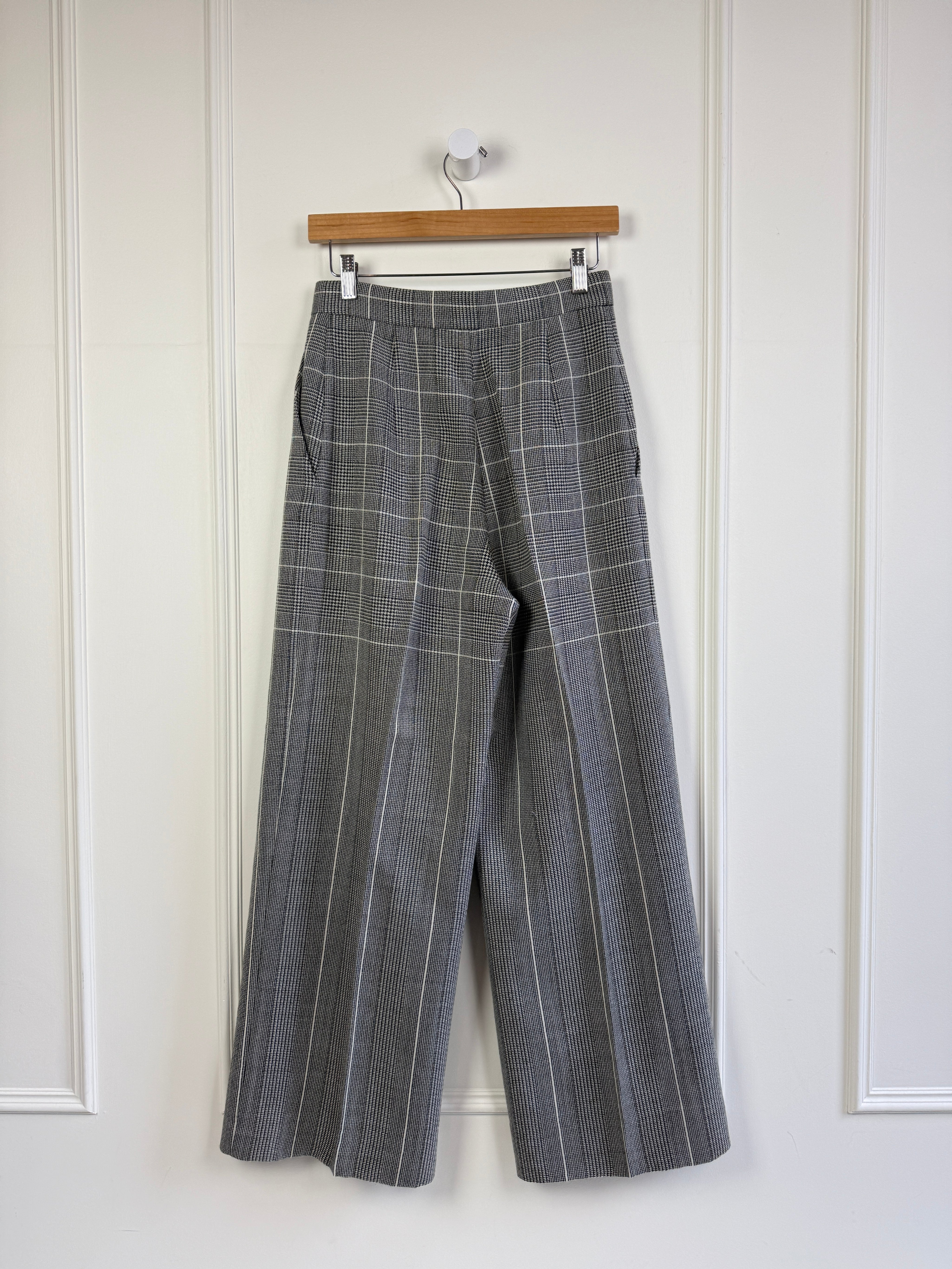 Alberta Ferretti Plaid Wool Blend Pants (6/28)