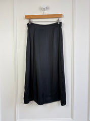 Free People Black Satin Skirt (8/M)