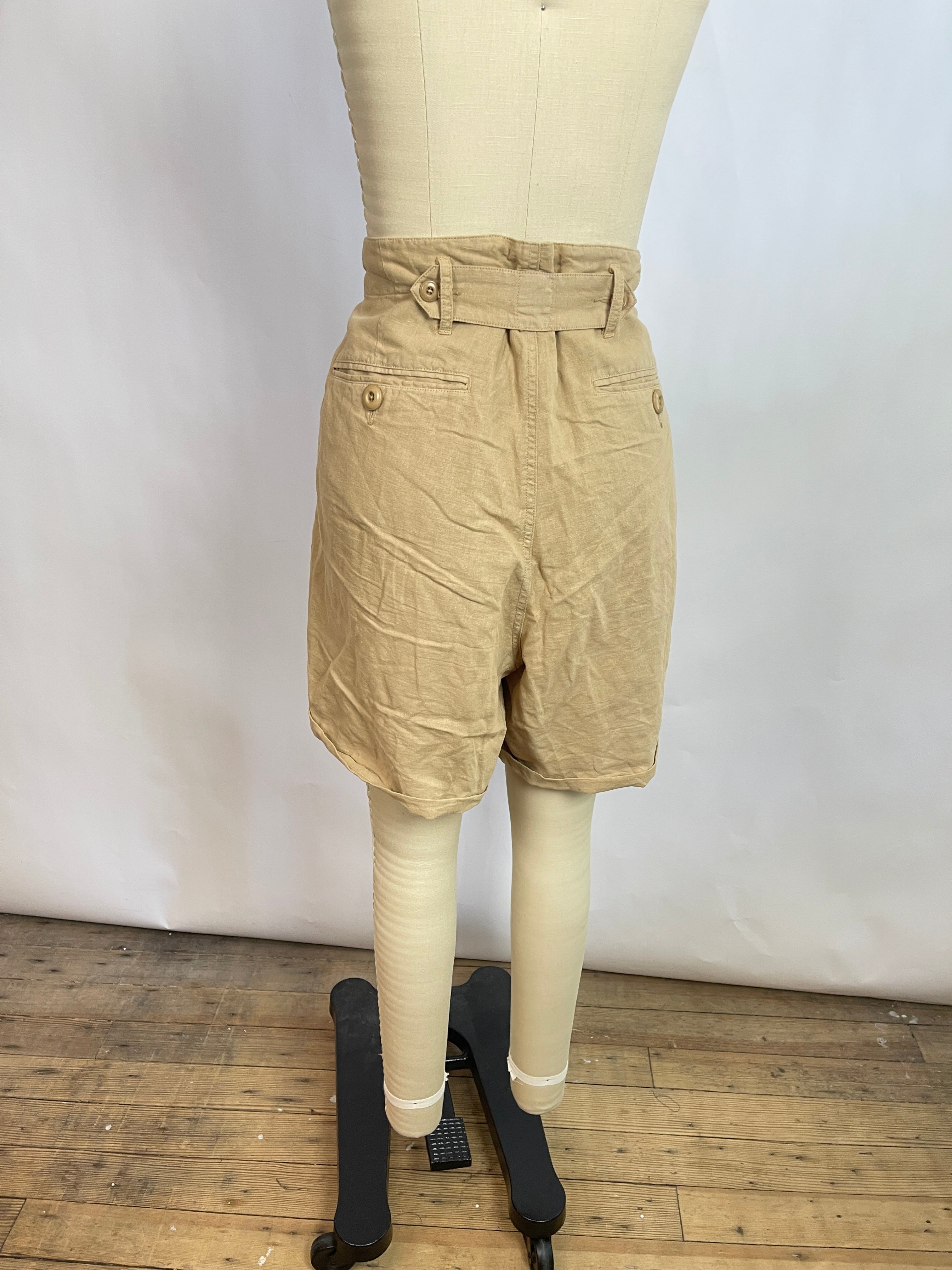 The Great. Tan Trouser Shorts (L/30)