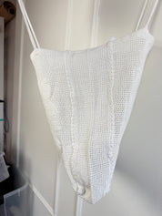 Nananita "The Rose Crochet Bag" in Dove