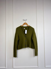 Peruvian Connection Green Cardigan (M)