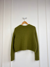 Peruvian Connection Green Cardigan (M)