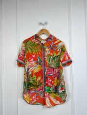 Derhy Floral Button Down (S)