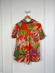 Derhy Floral Button Down (S)