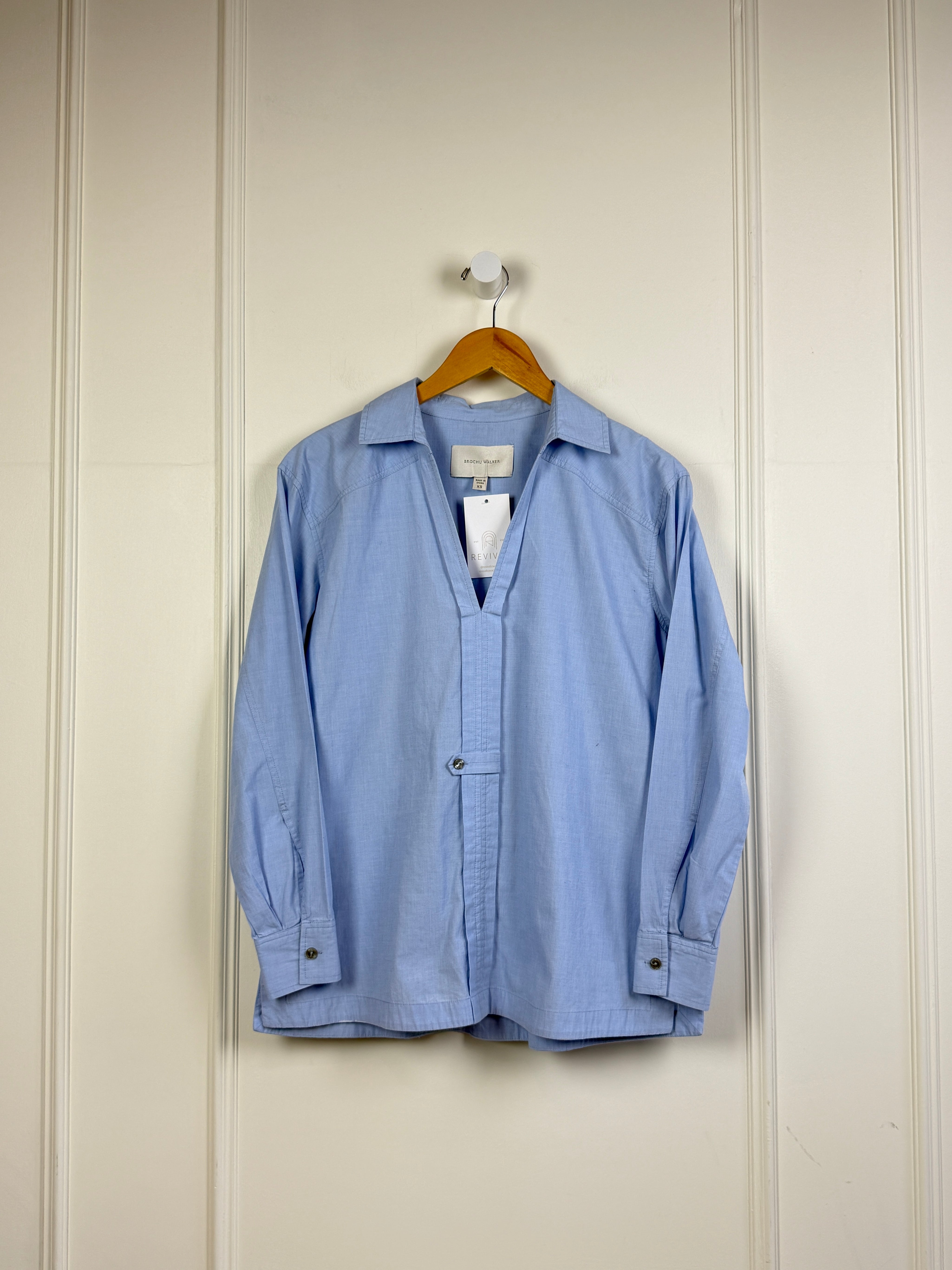 Brochu Walker Blue Cotton Top (XS)