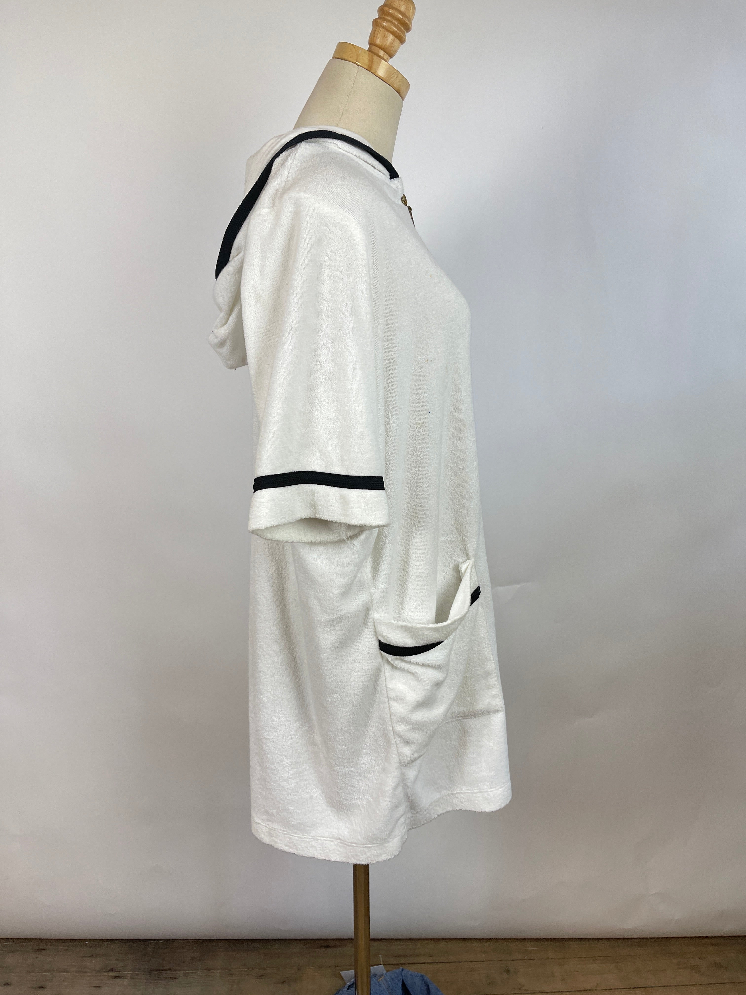 Vintage Terry Zip-Front Cover-Up (M/L)