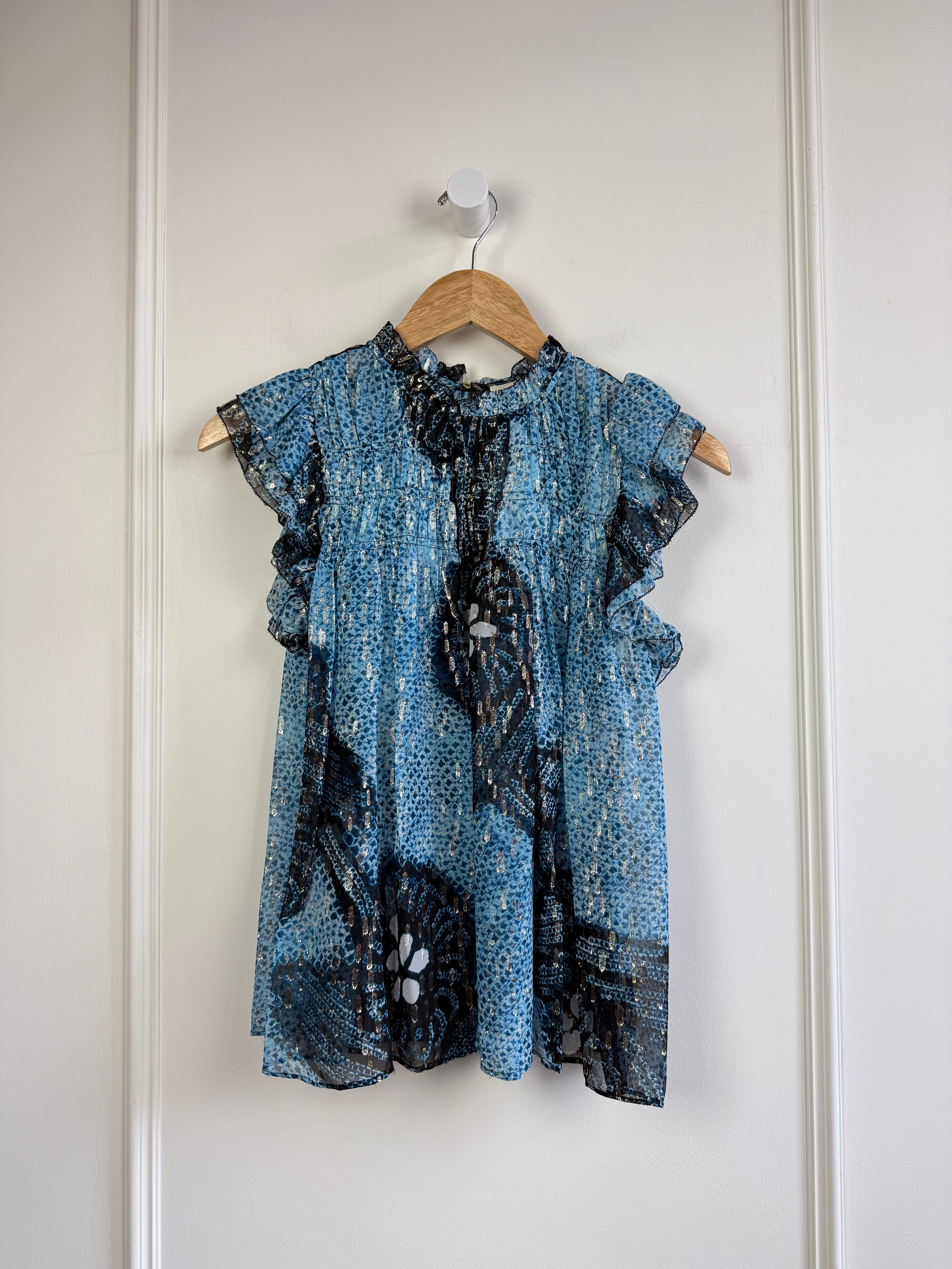 Ulla Johnson Sheer Blue Tank (XS/S)