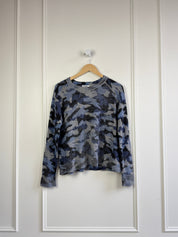 27 Miles Blue Camo Sweater (M)