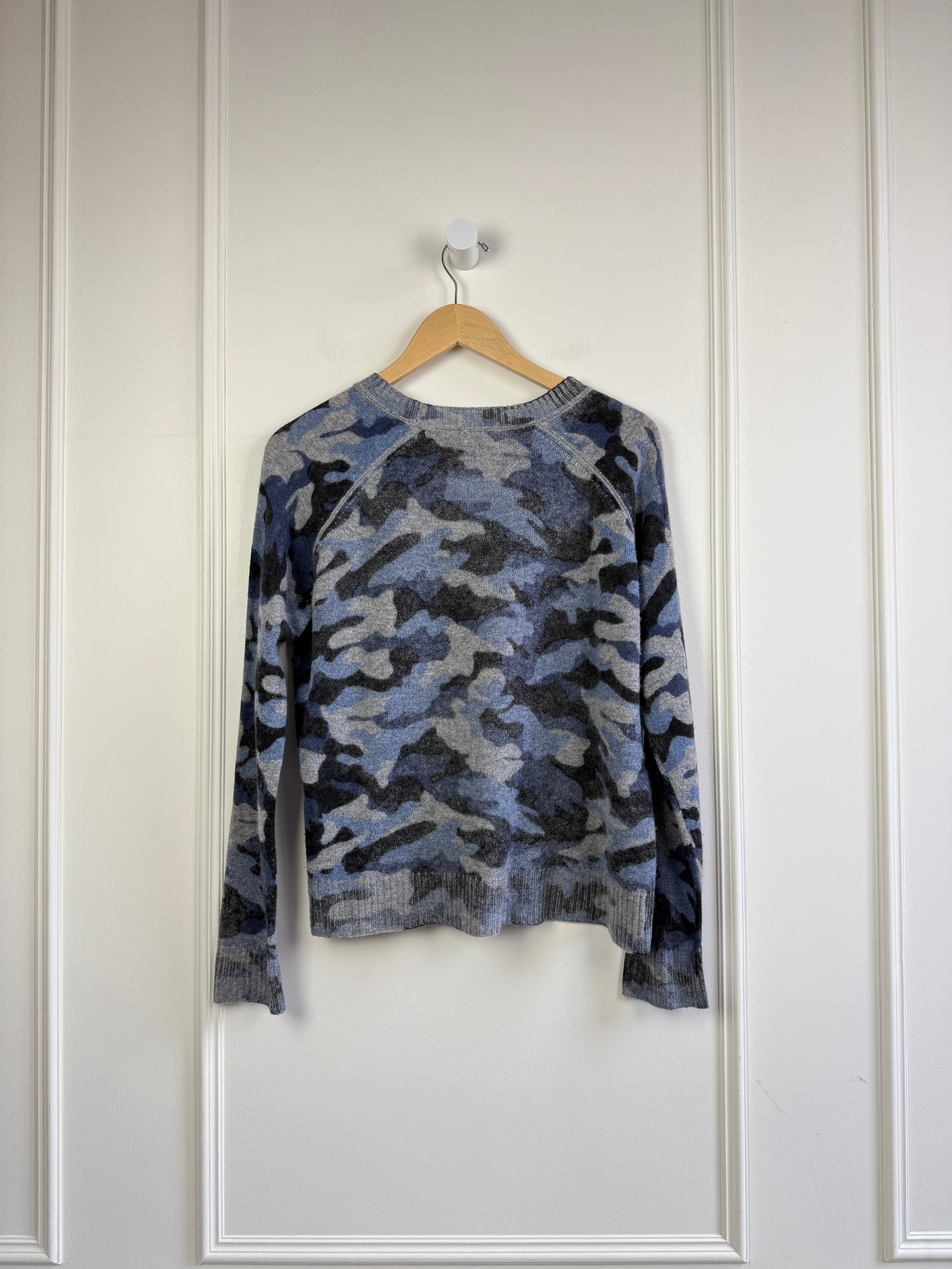 27 Miles Blue Camo Sweater (M)