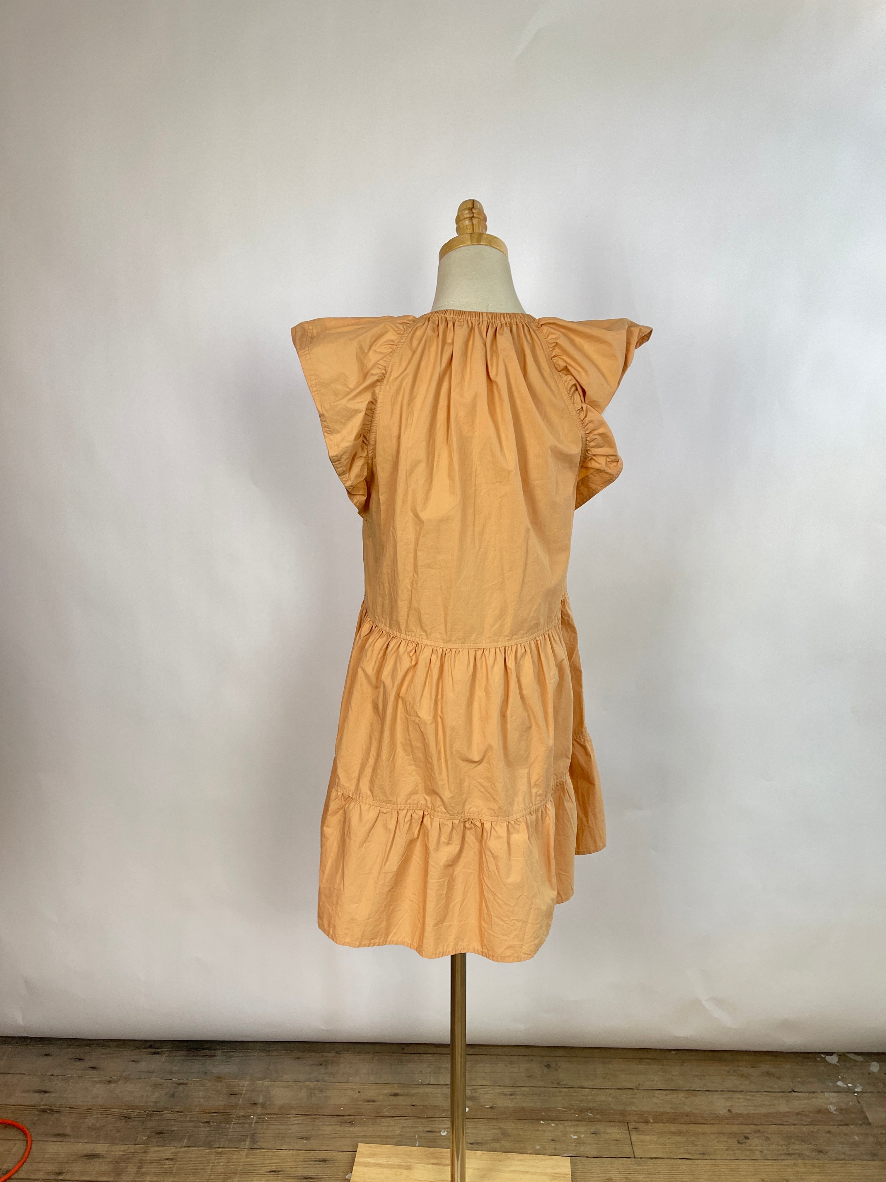 A.L.C. Orange Poplin Dress (2/S)