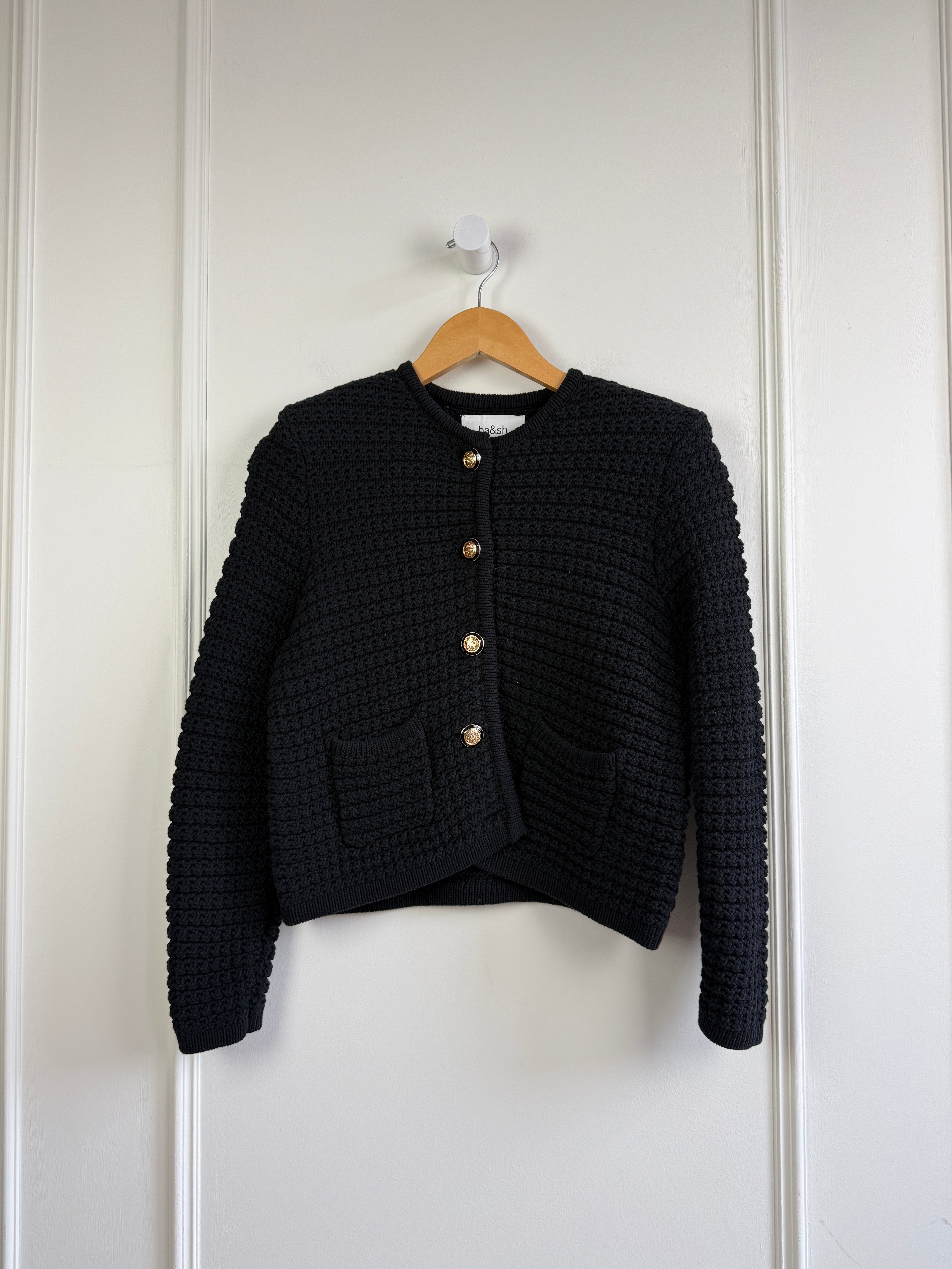 Ba&sh Black Knit Cardigan (S)