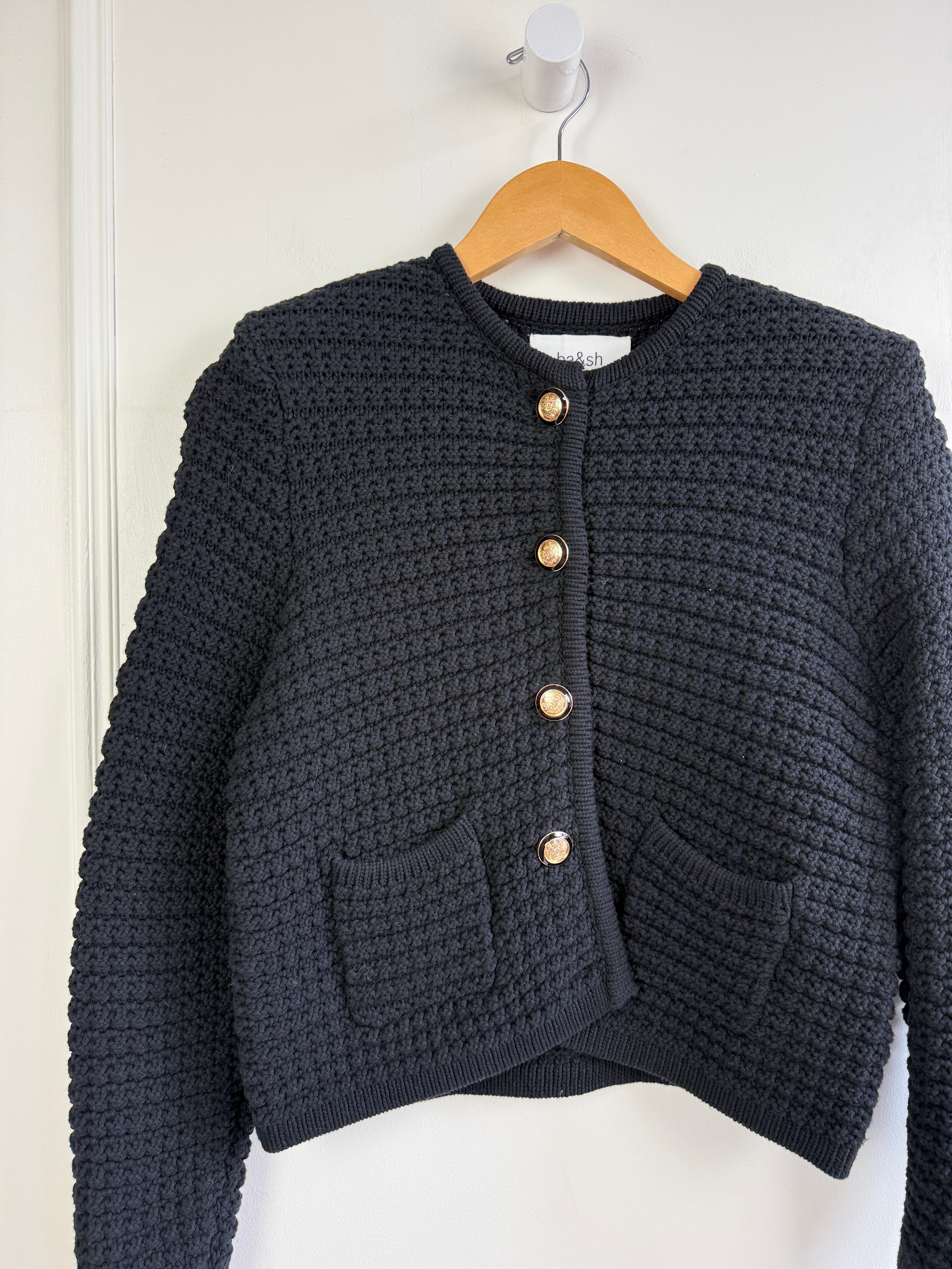 Ba&sh Black Knit Cardigan (S)