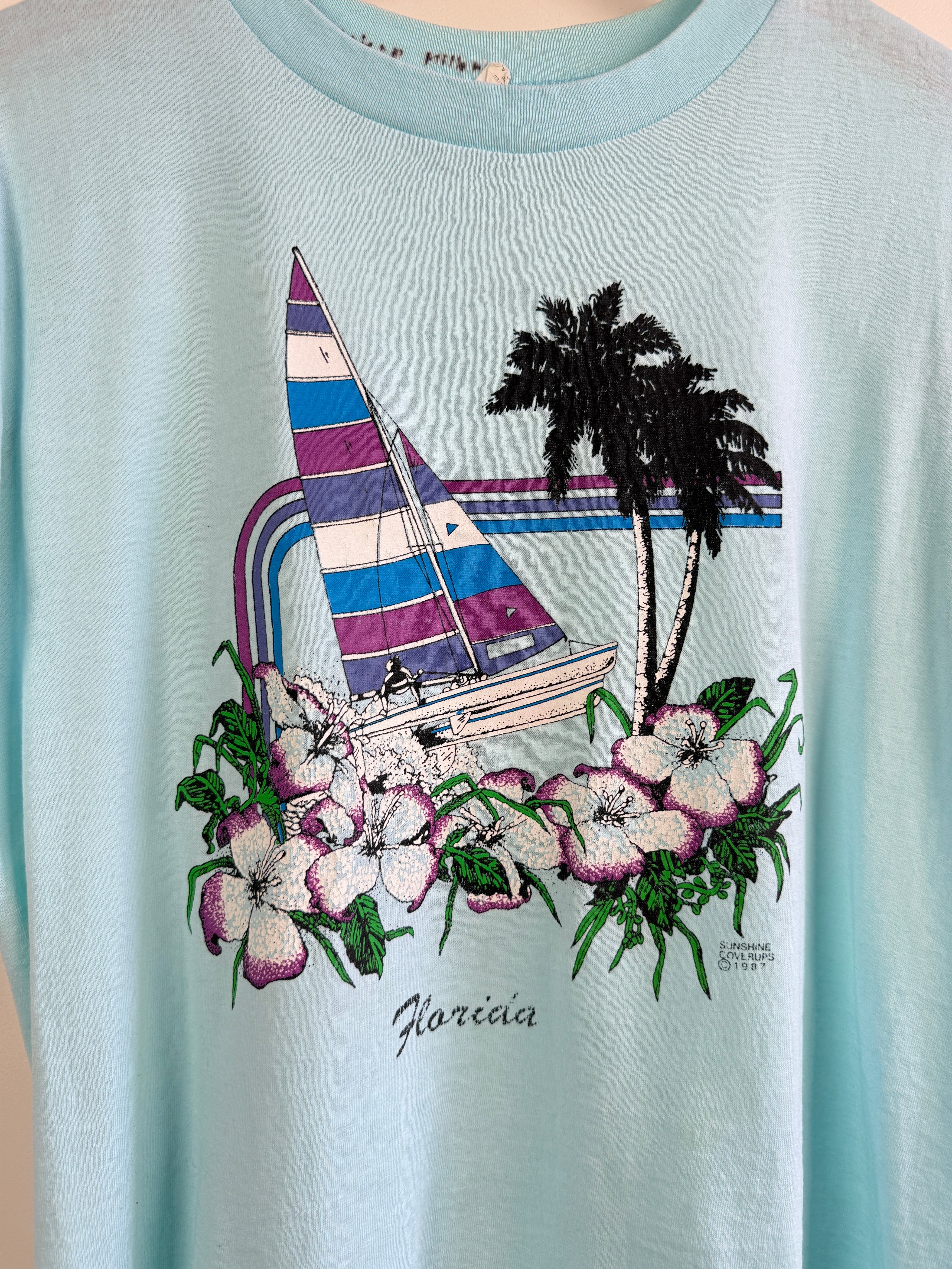 Vintage Blue Florida Tee (S)