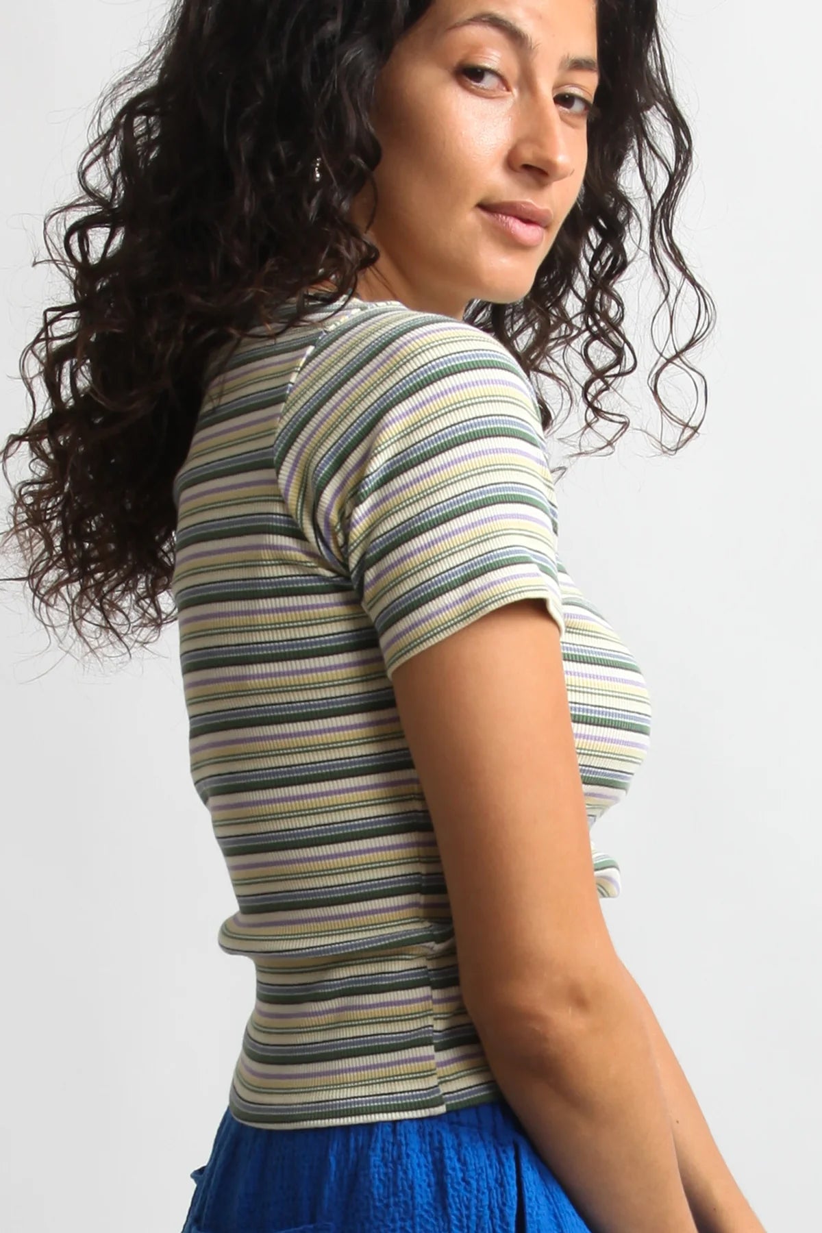 Gravel & Gold -  James Shirt | Kelp Stripe