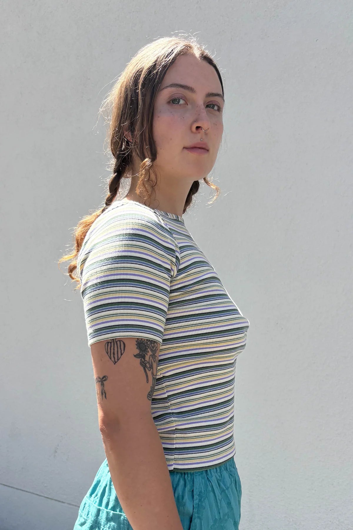 Gravel & Gold -  James Shirt | Kelp Stripe